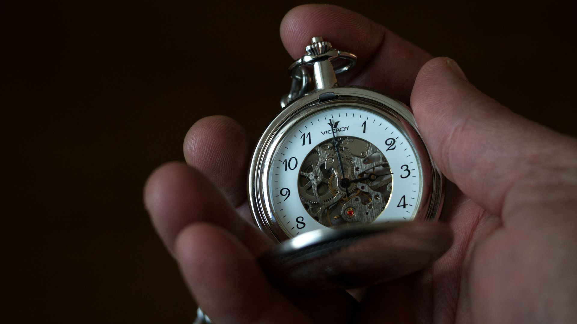 silver and white chronograph watch
