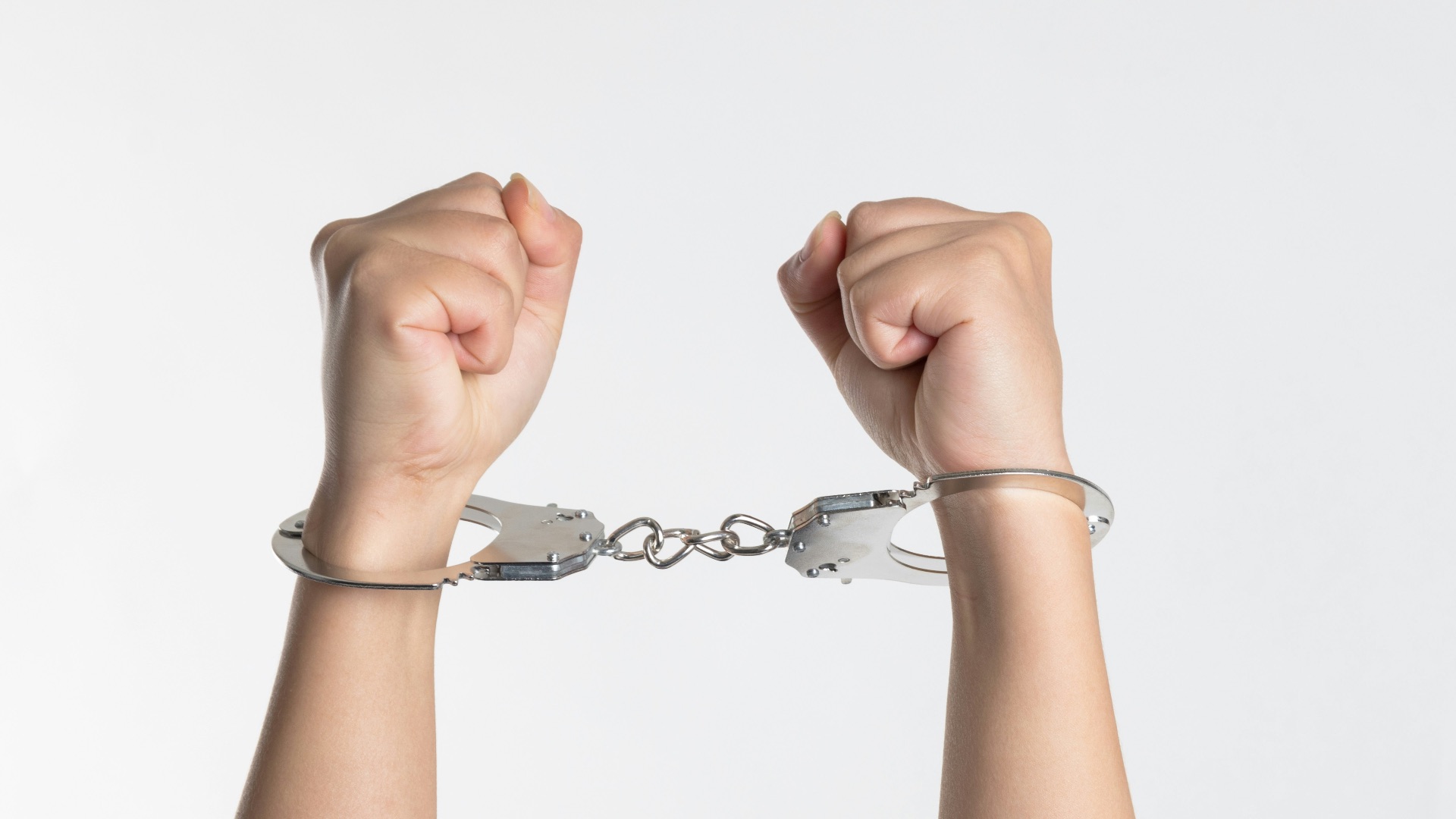 person showing handcuff
