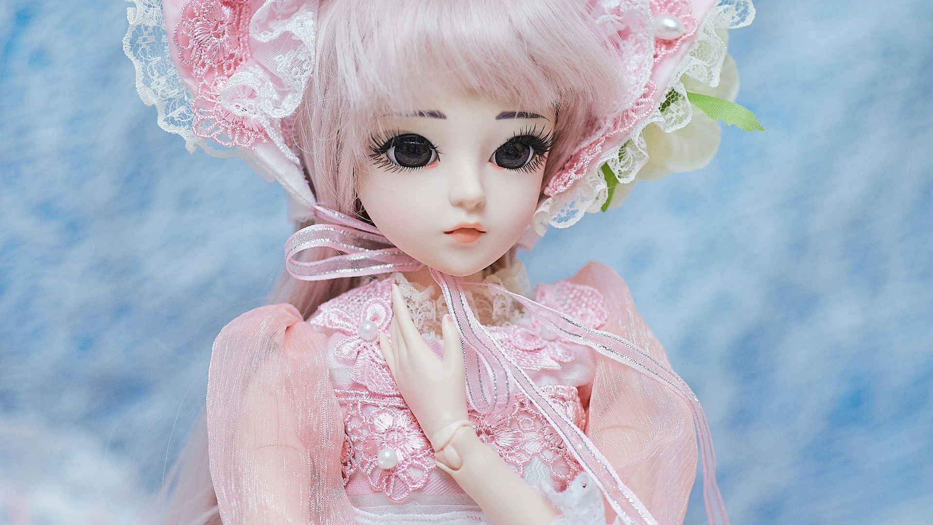 girl in pink dress doll