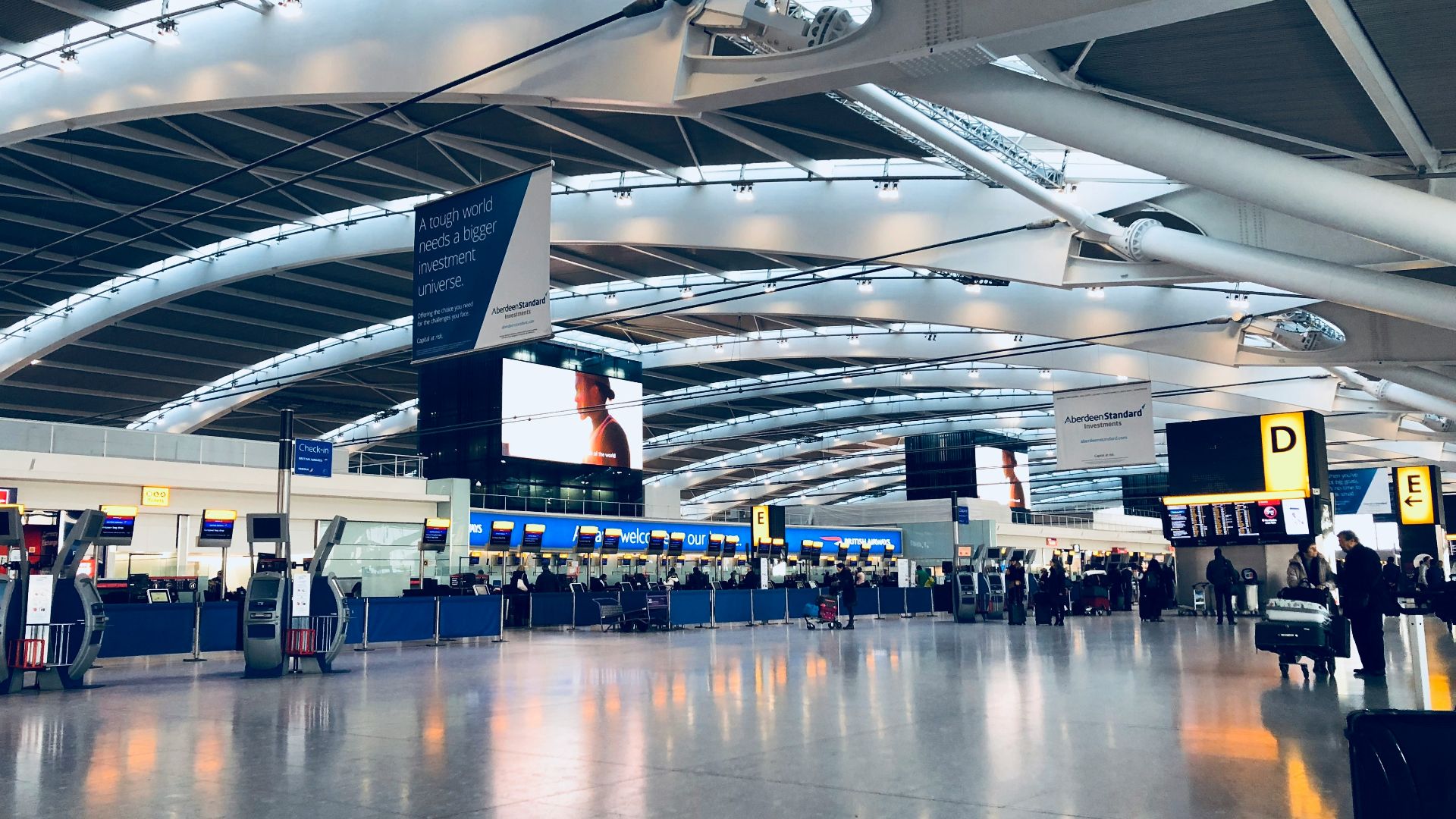 photo of departure area