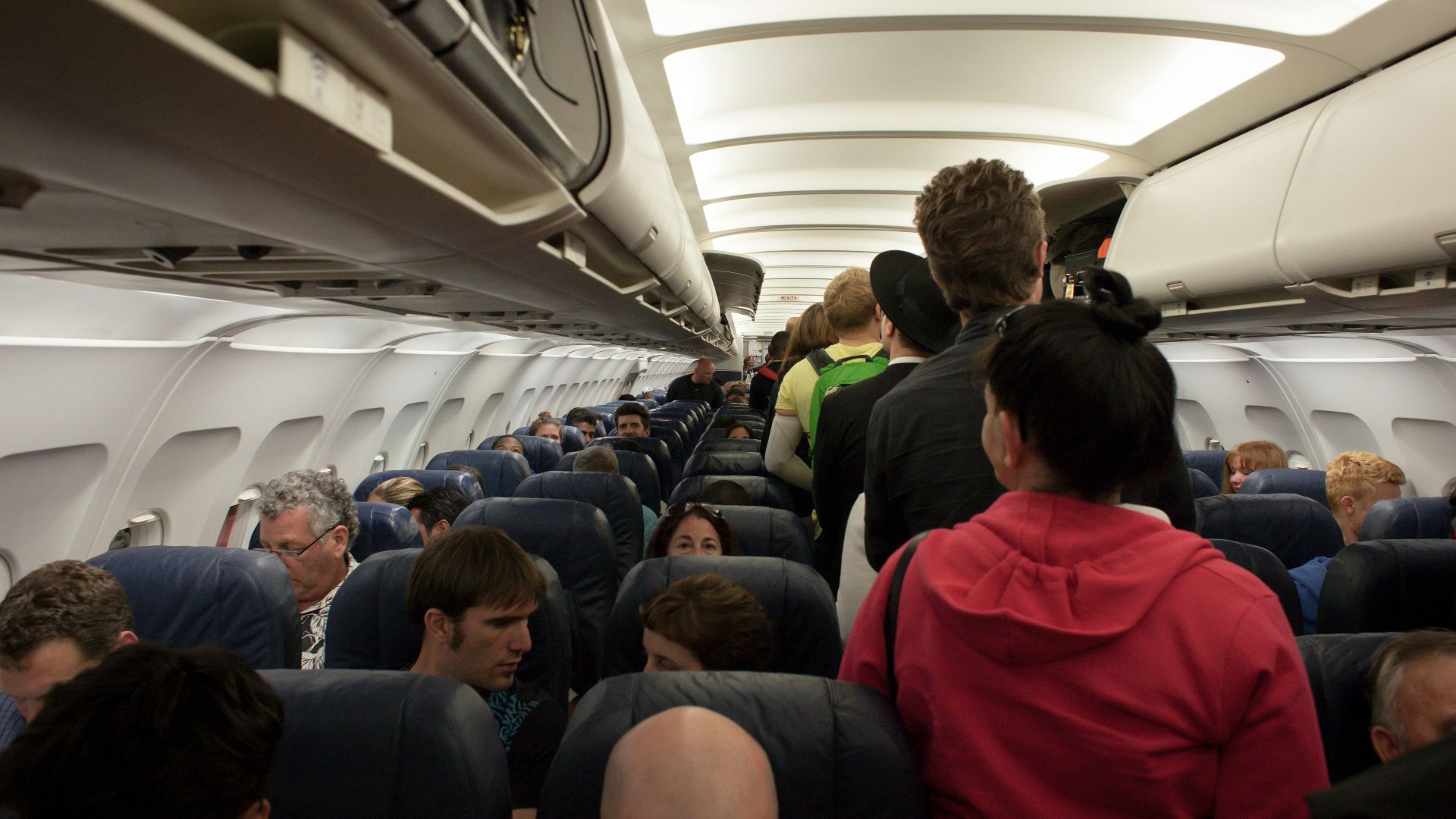 group of people in airliner