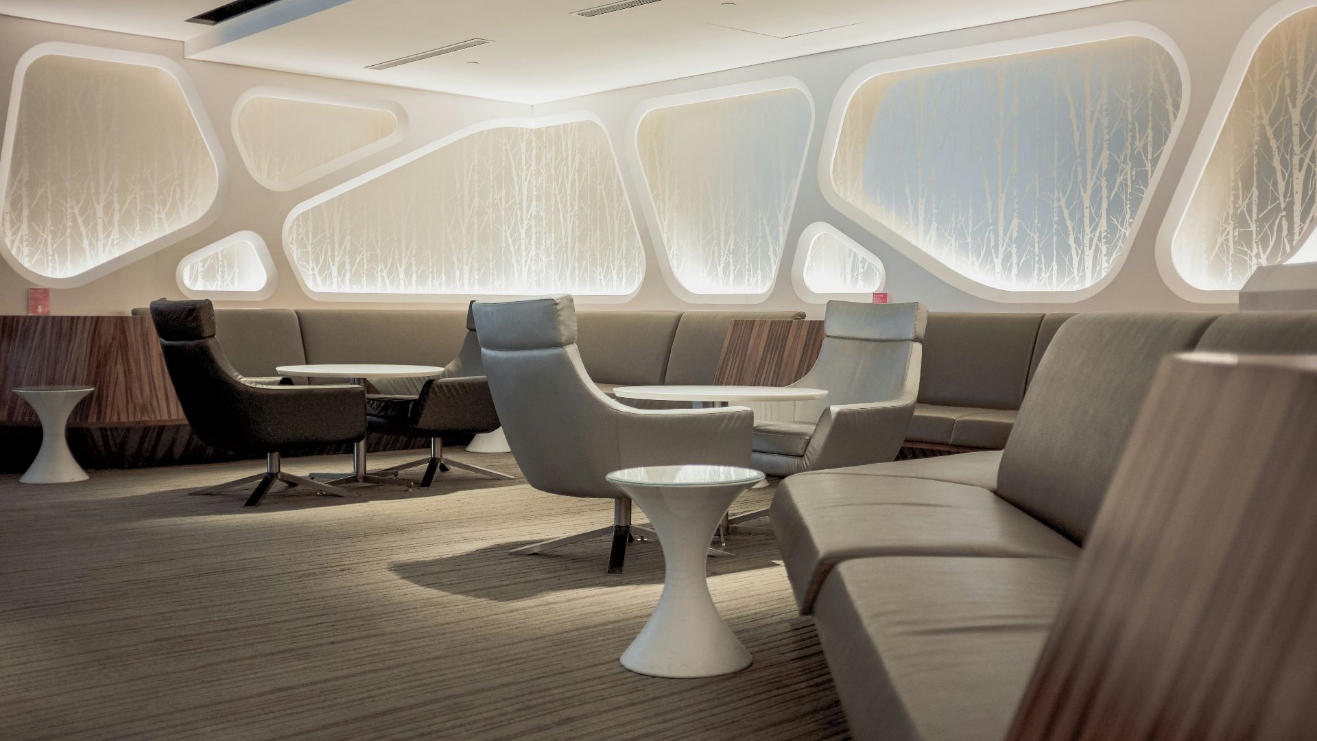 white and brown living room