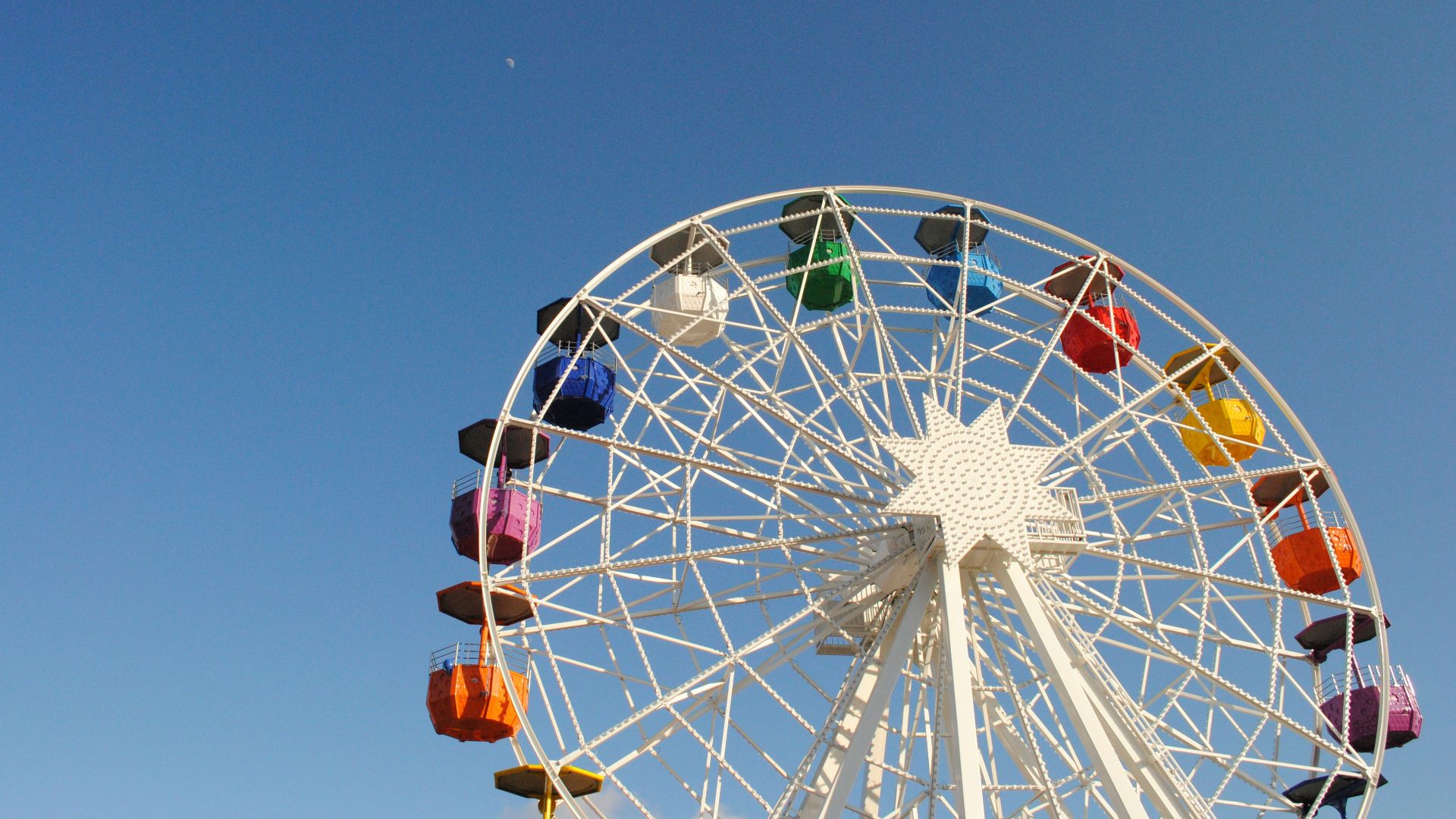 photography of worms eye ferris wheel