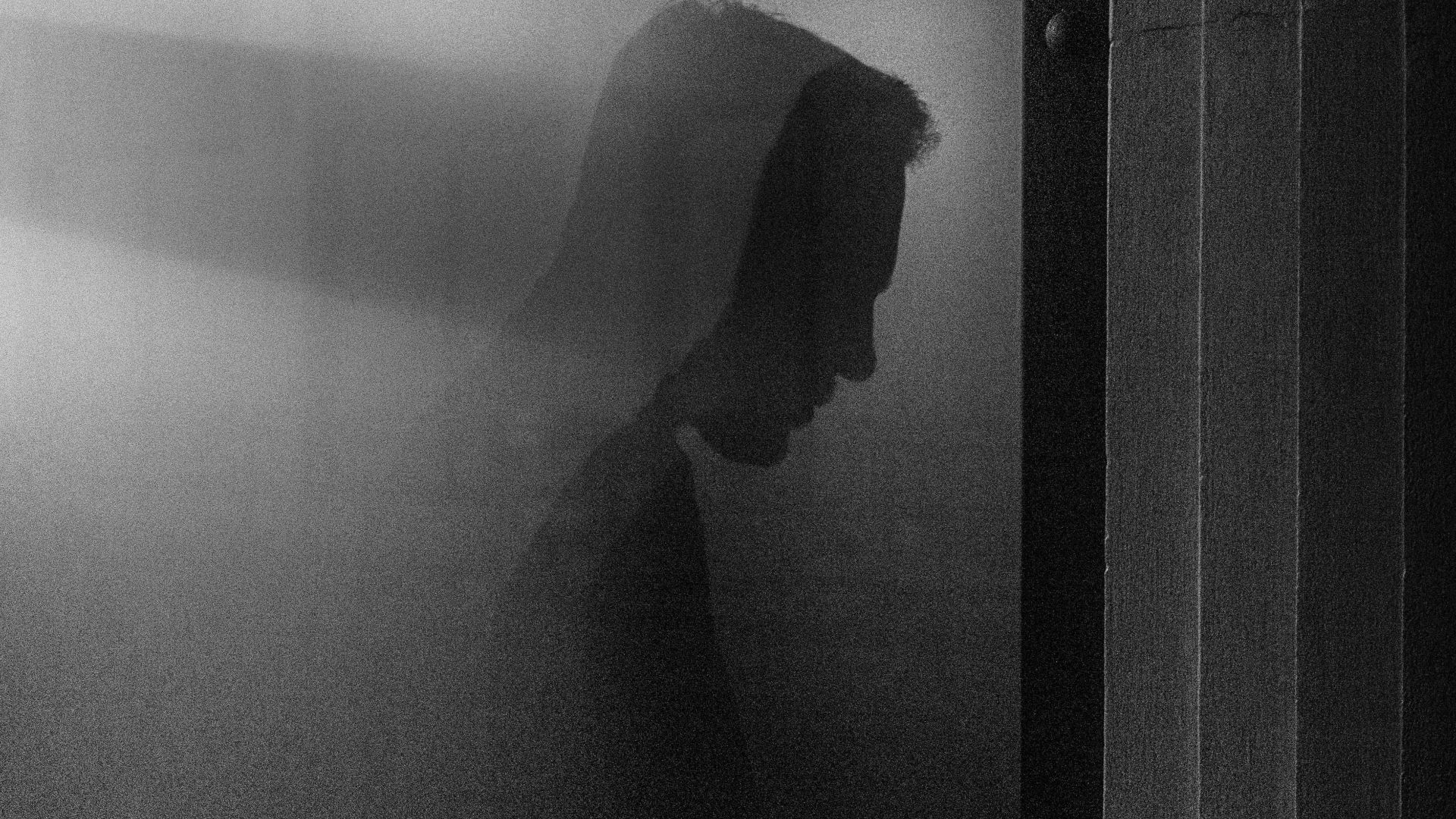 silhouette of man