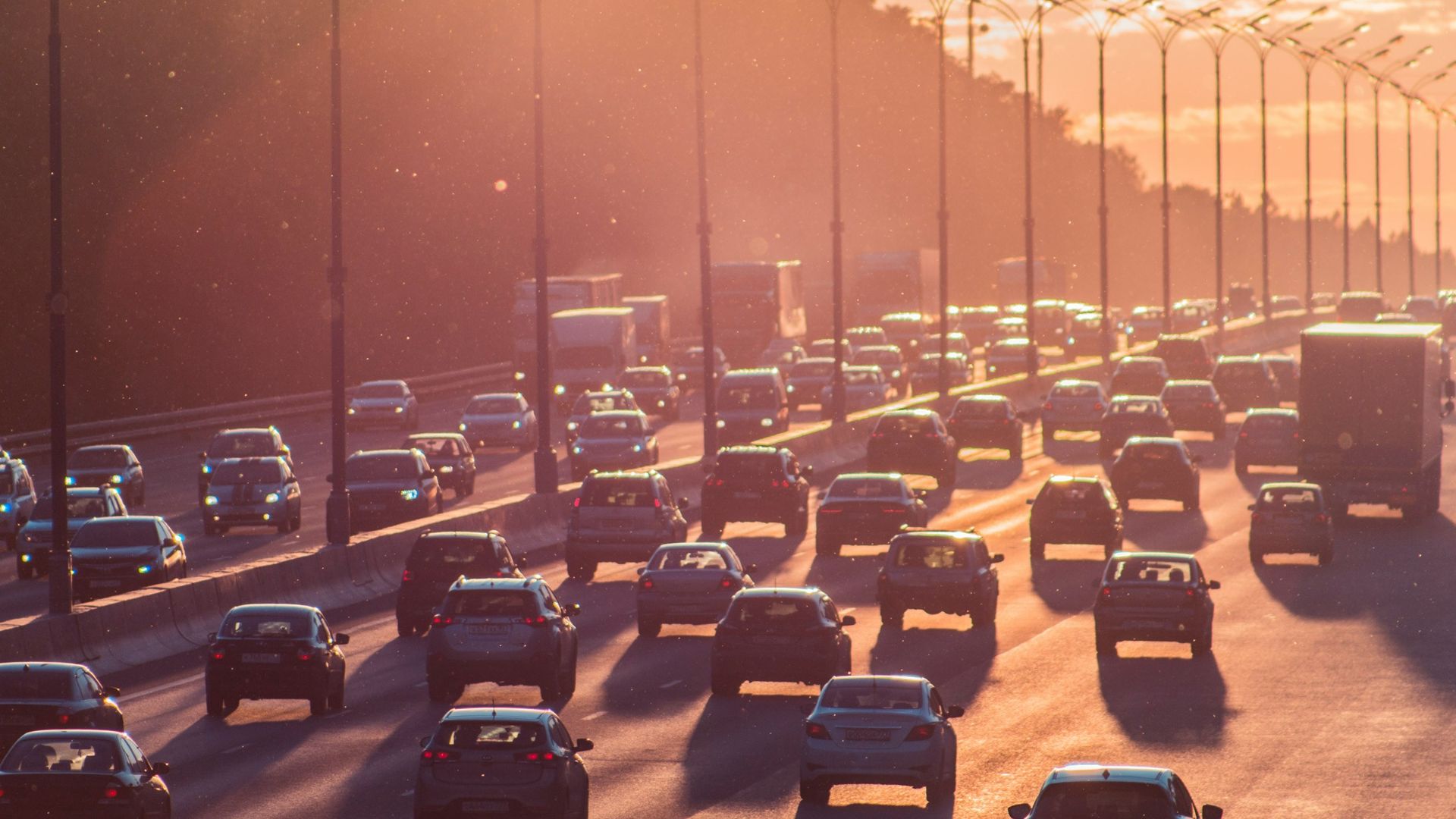 cars passing through north and south