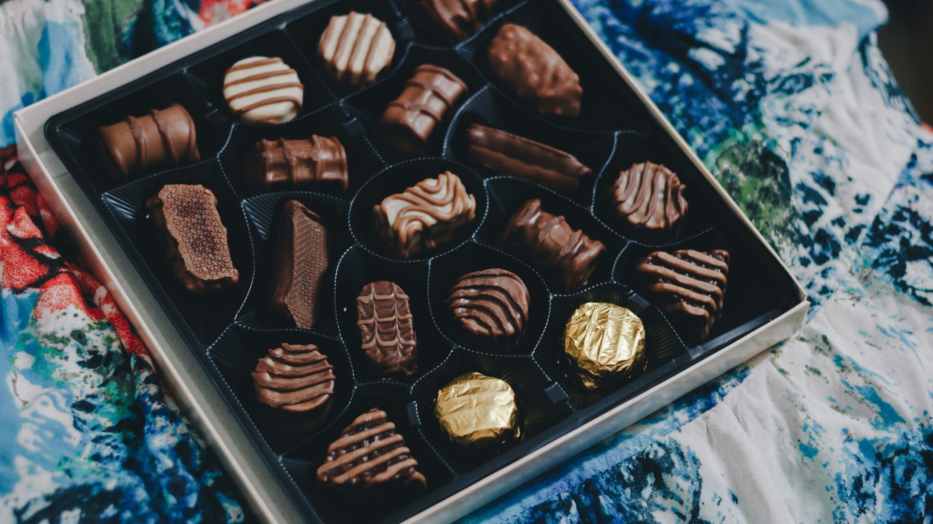 tray of chocolates