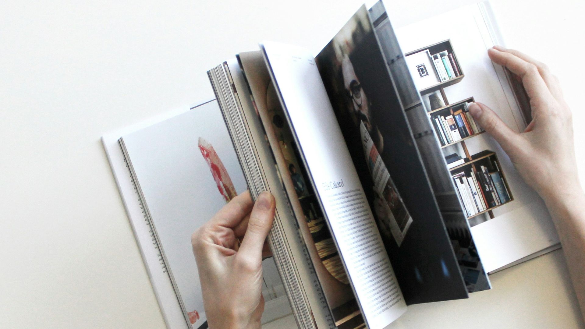flat lay photography of opened book