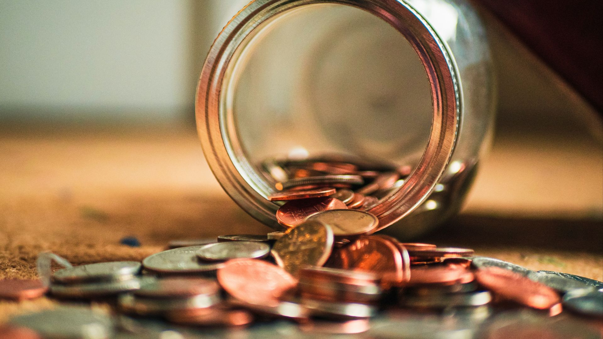 close-up photo of assorted coins