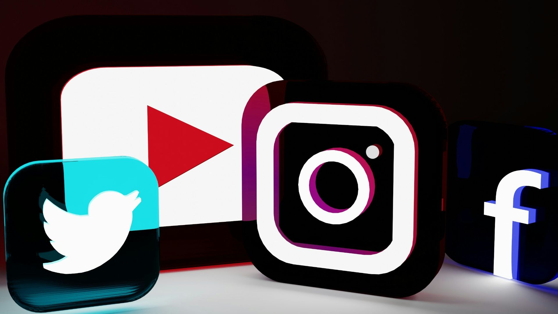 a group of different types of social media logos