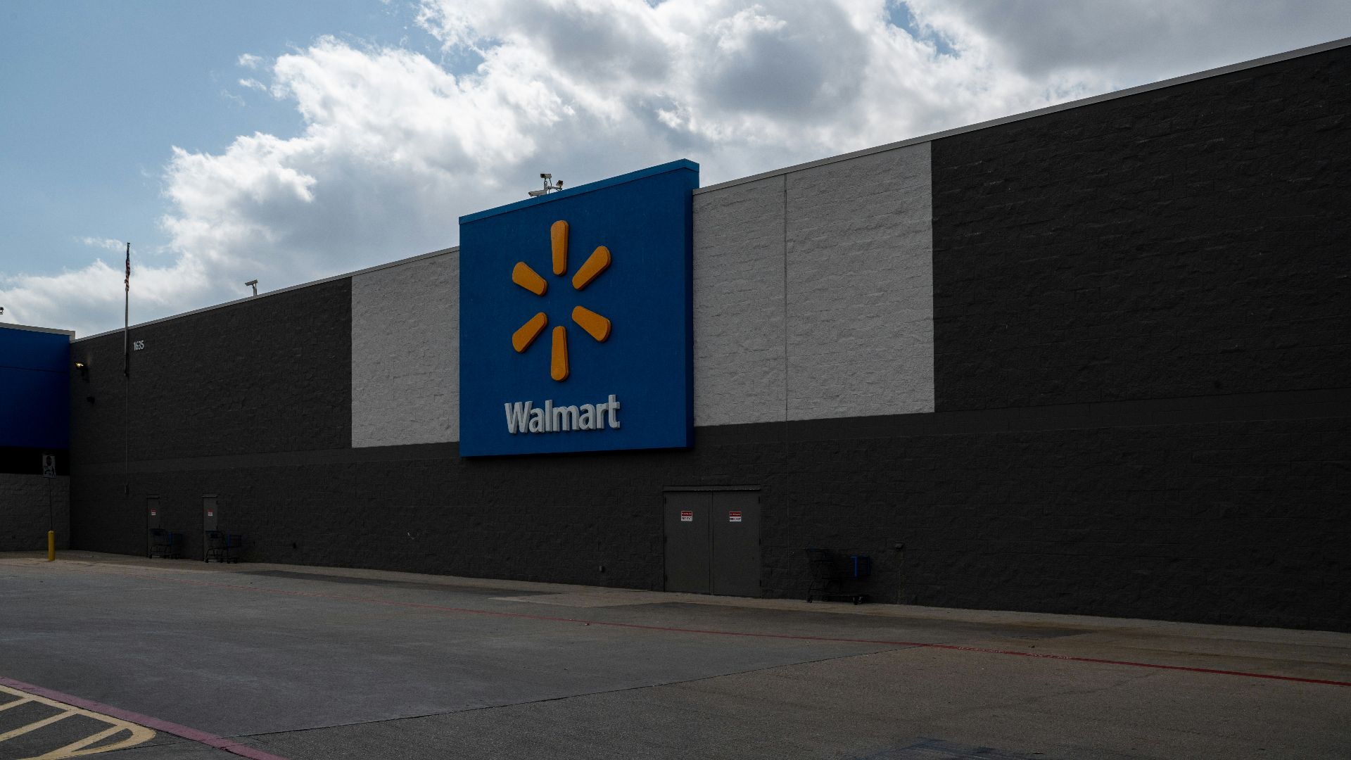 a building with a sign on it