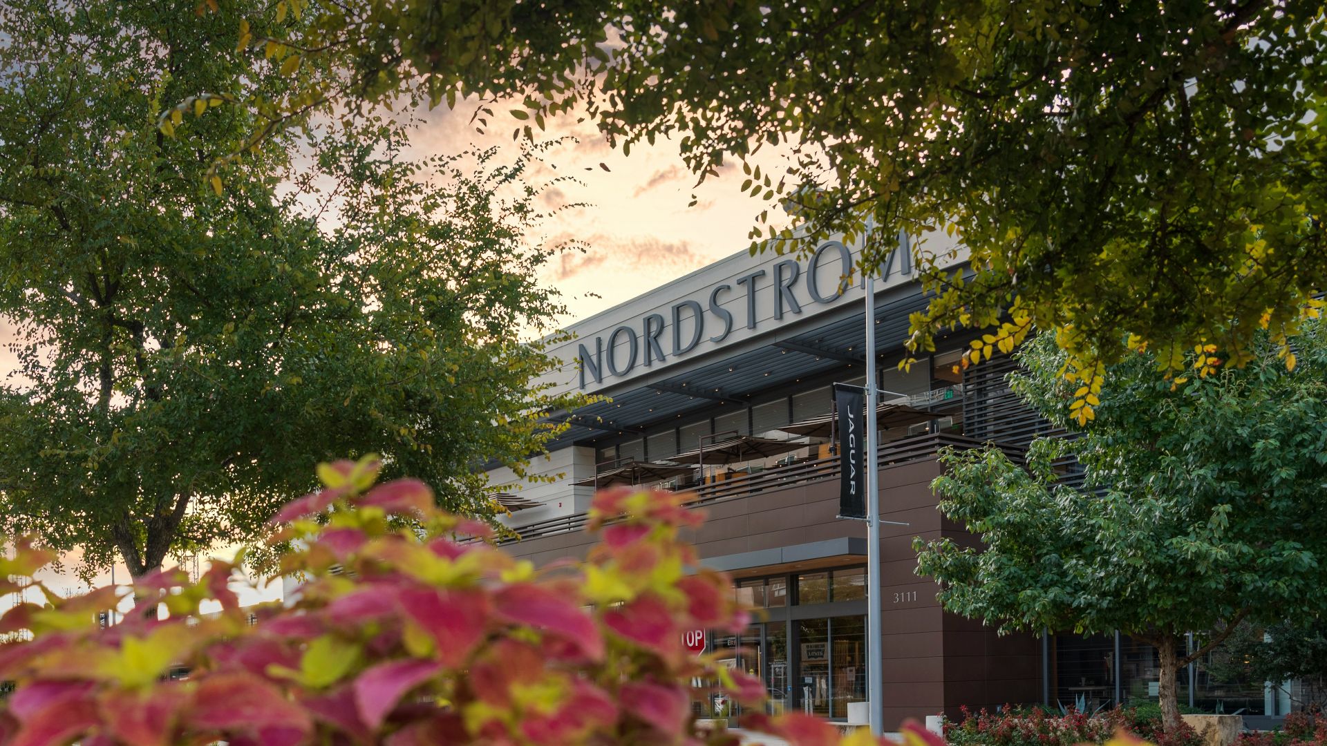 a building with a sign on the front of it