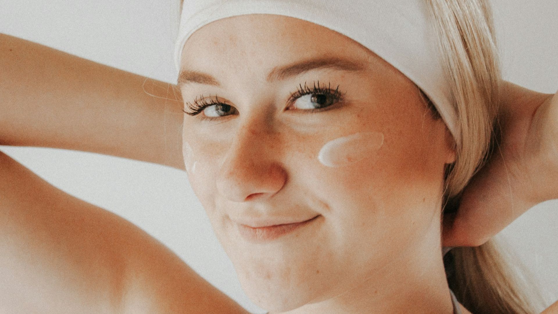 woman in white tank top