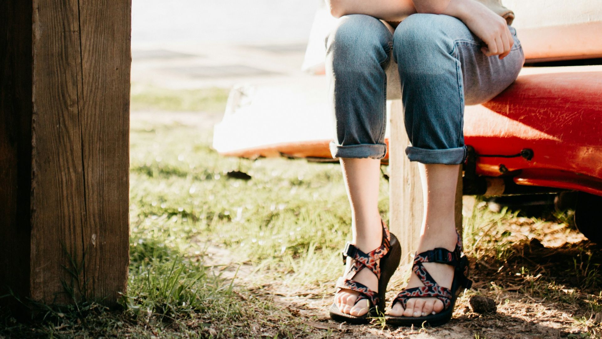 woman seating on boat