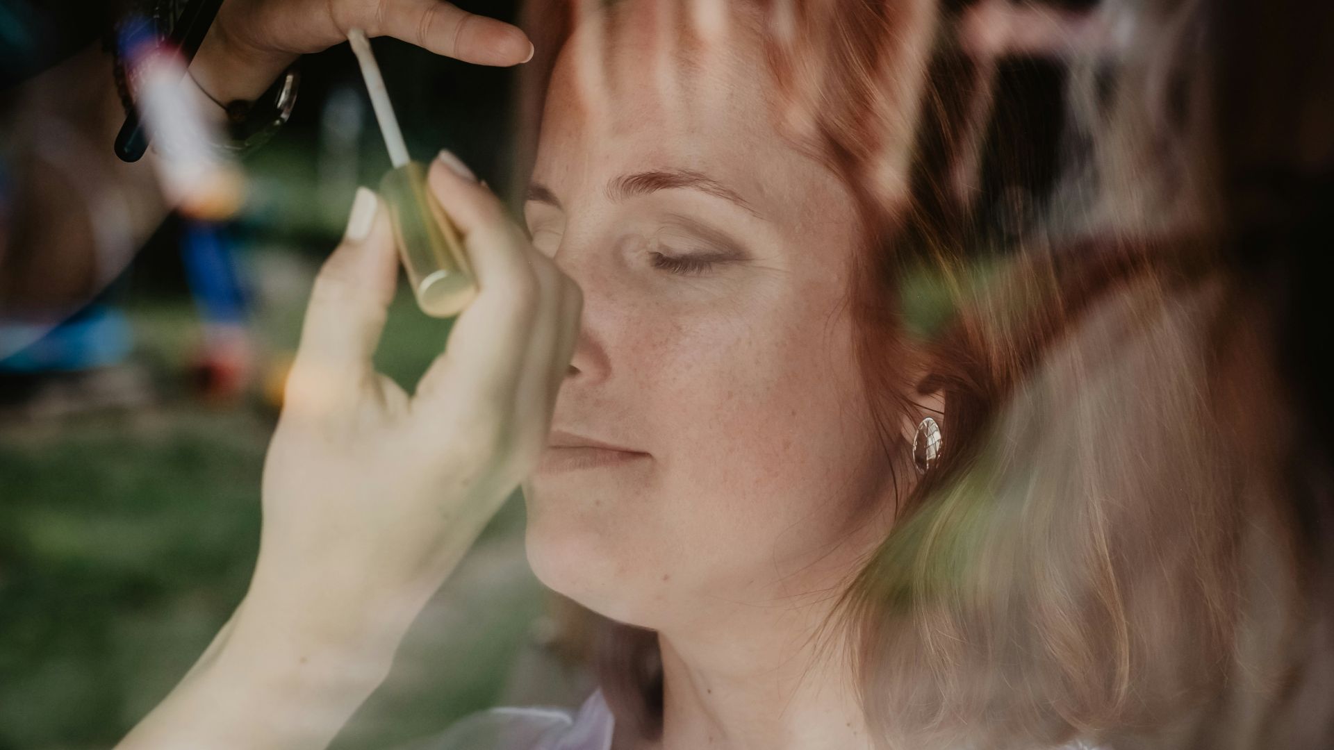 woman in white dress shirt