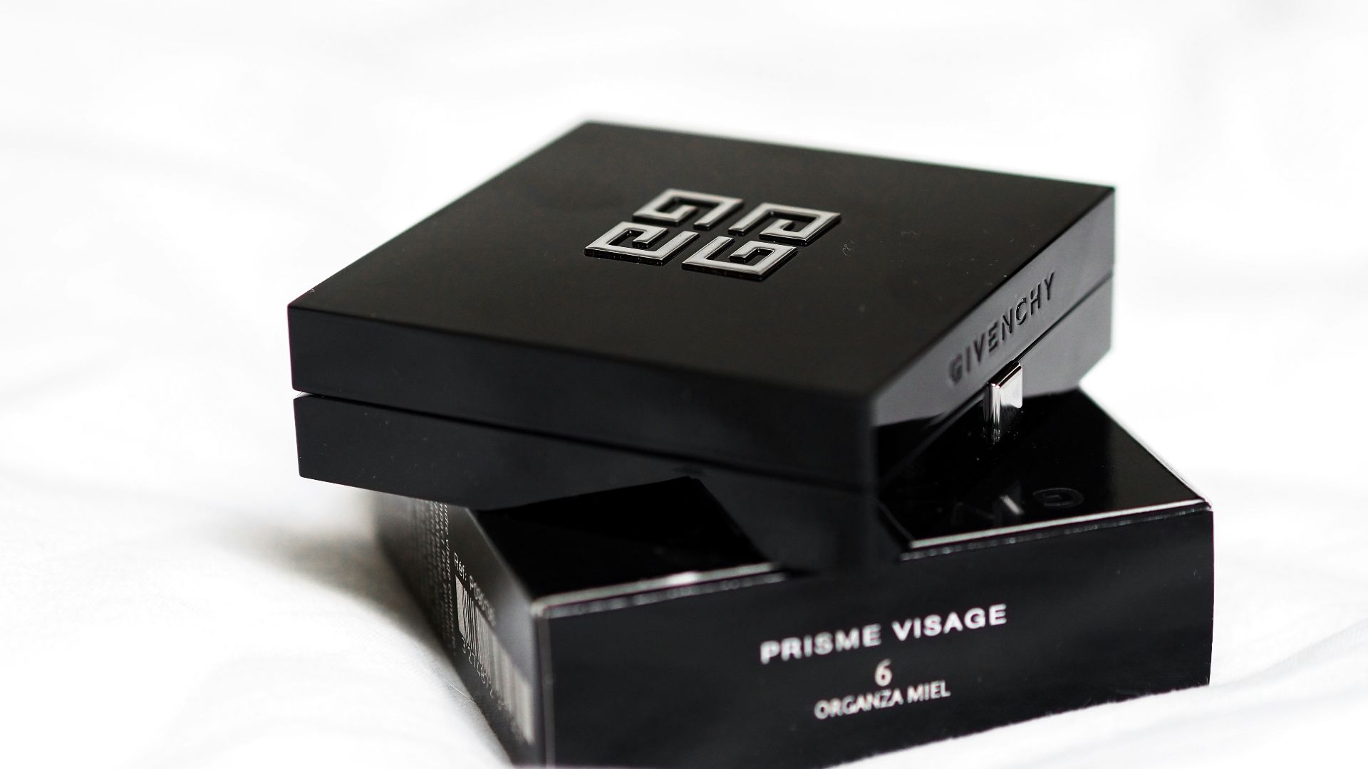 black and white box on white table