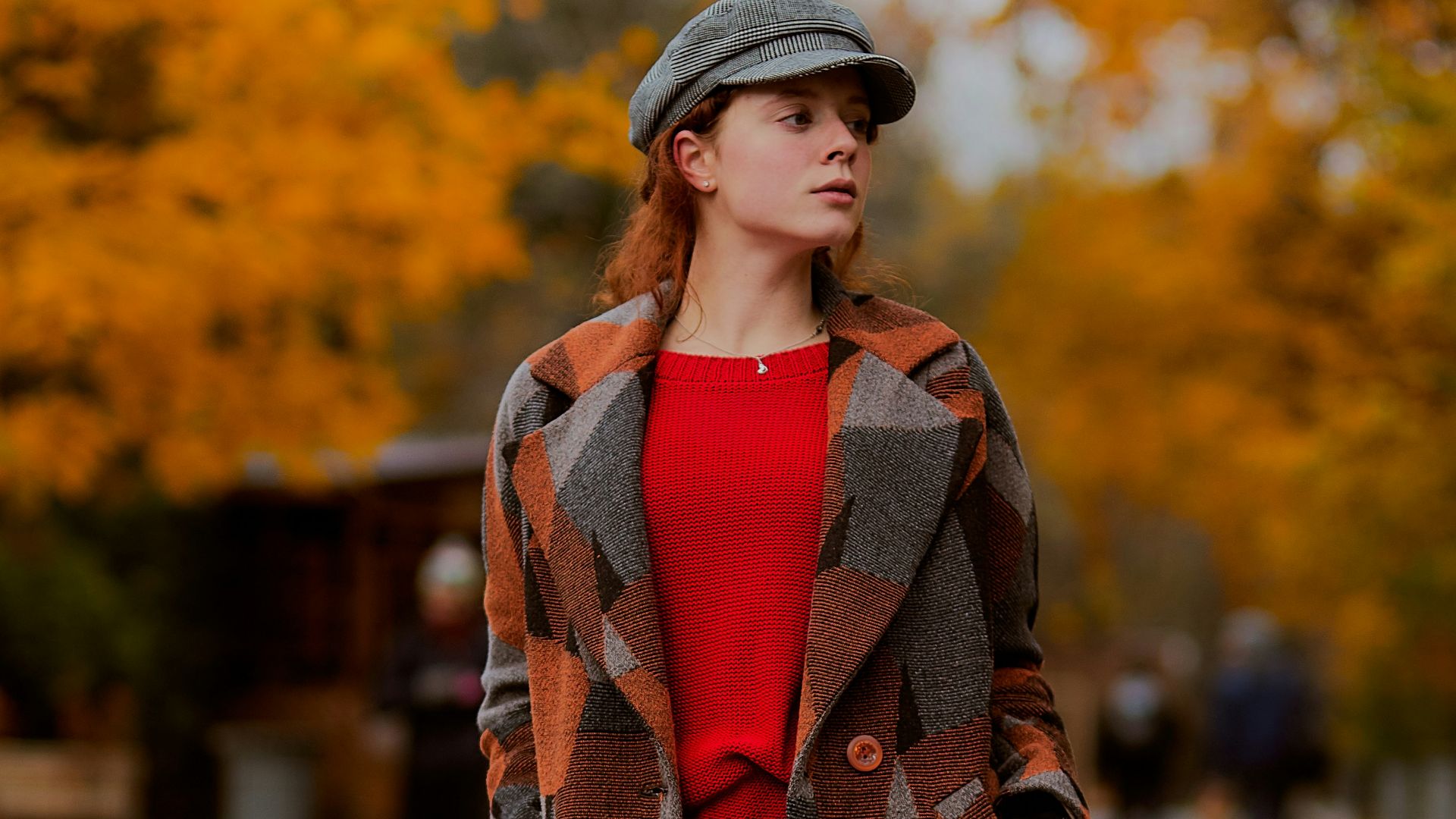 woman standing in park