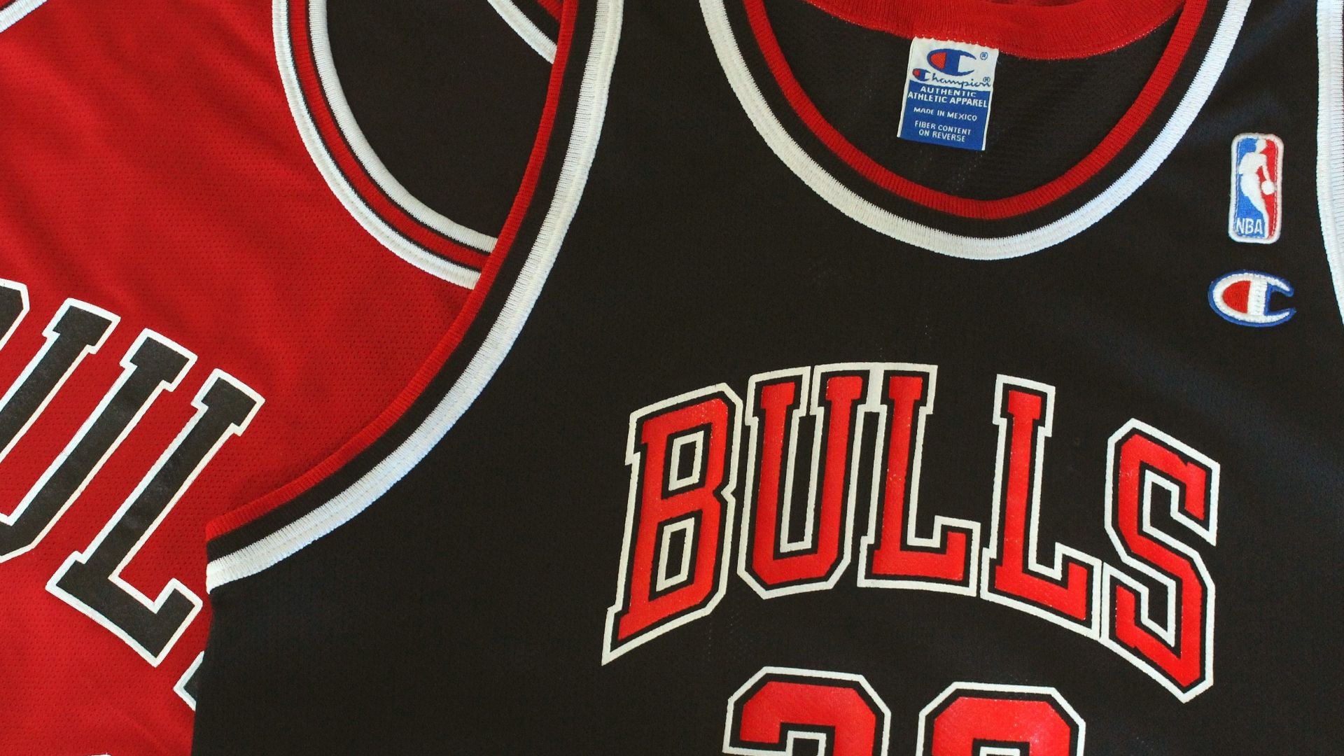 a close up of a basketball jersey with the number 23 on it