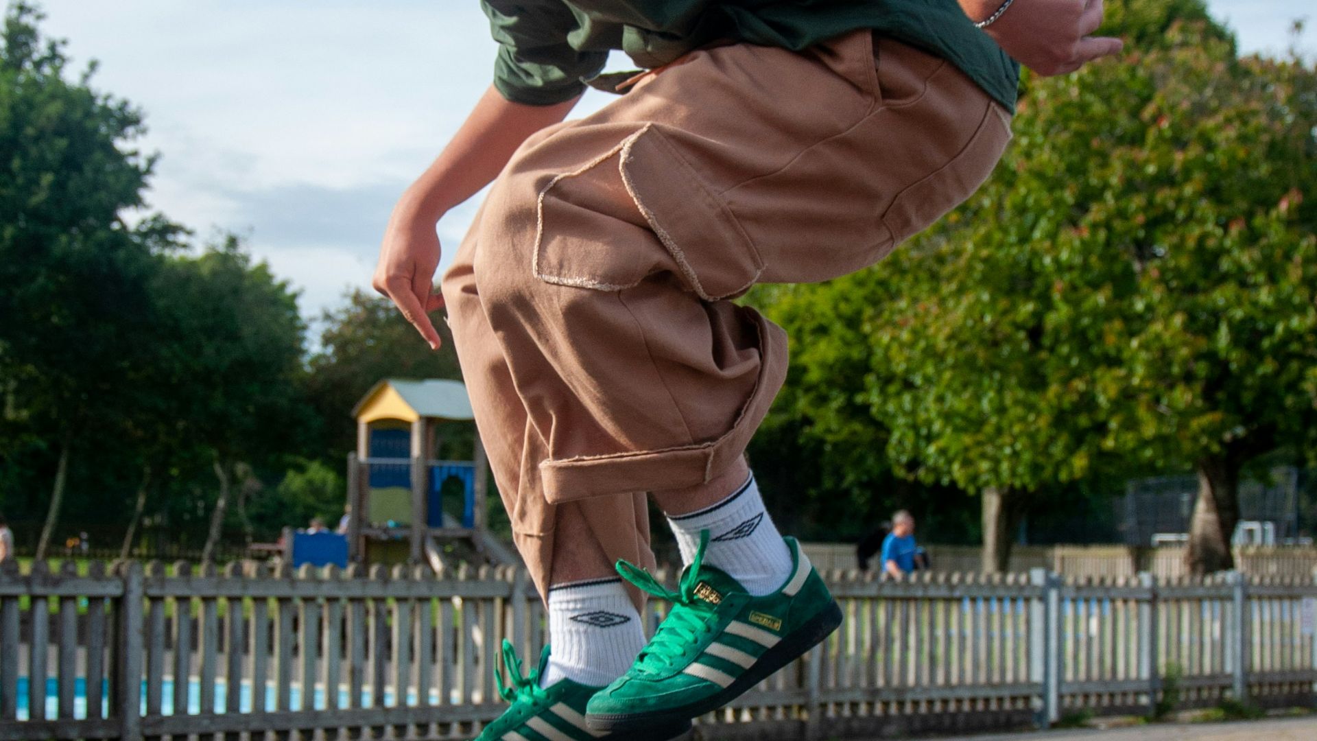 a man doing a trick on a skateboard