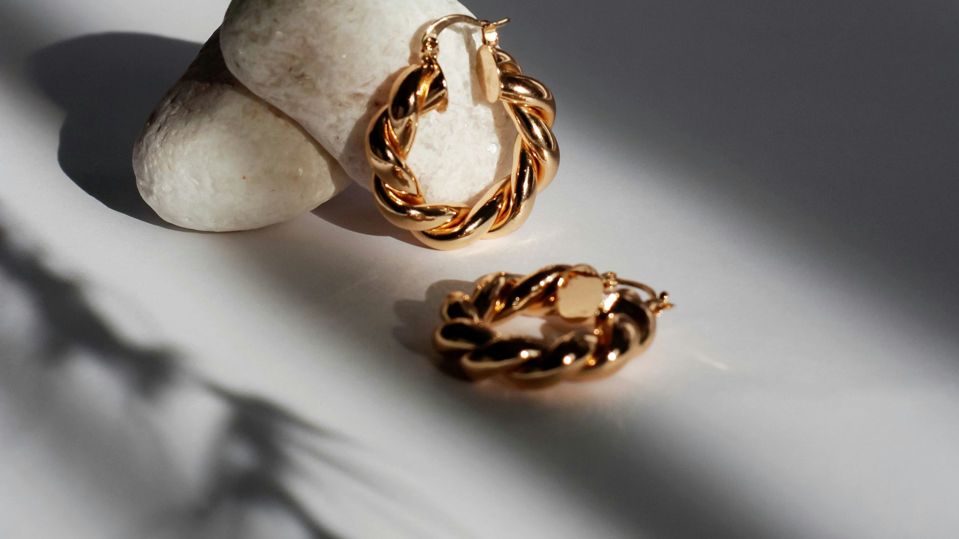 white and black stone fragment