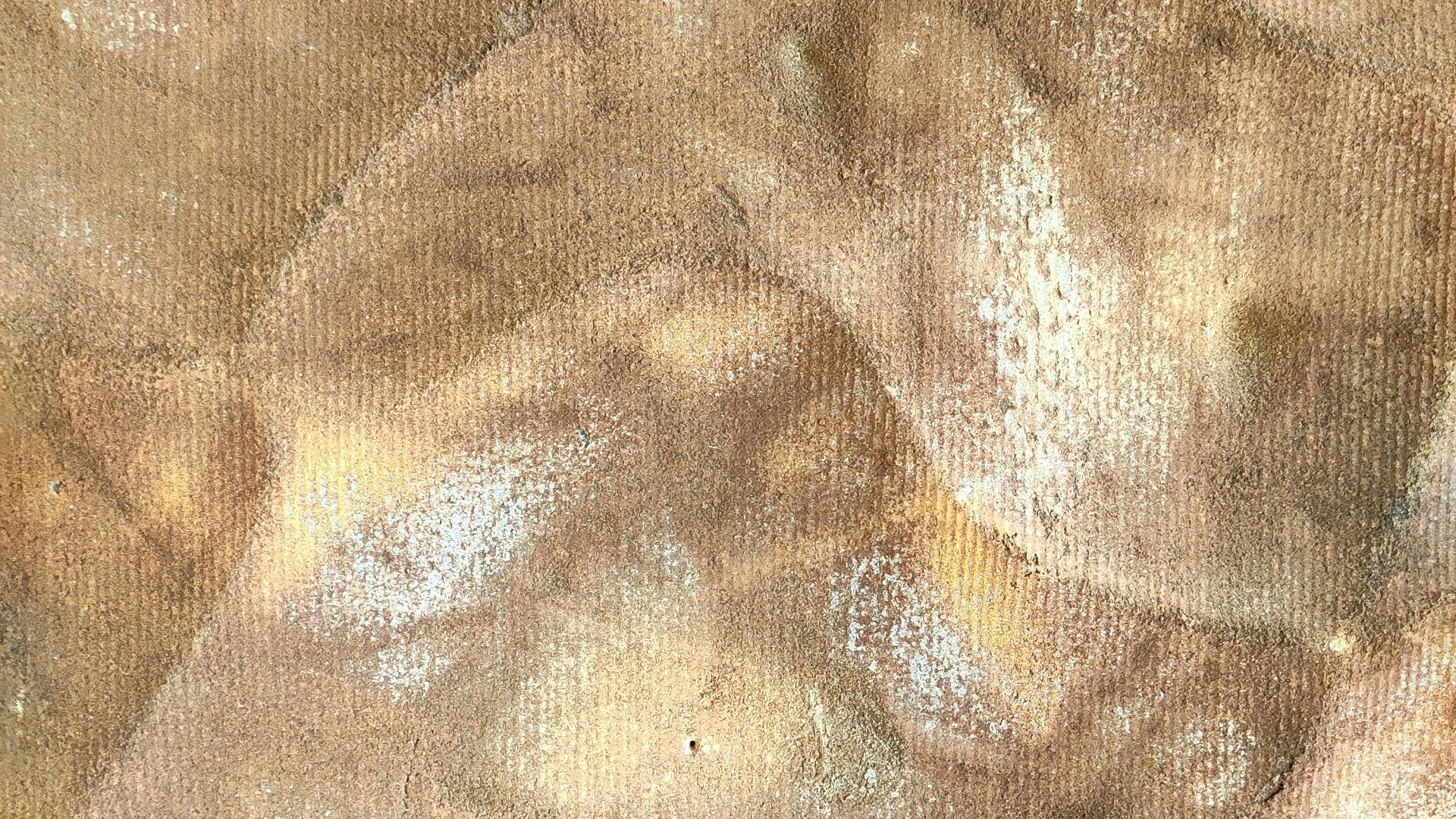 a close up of a painting of rocks