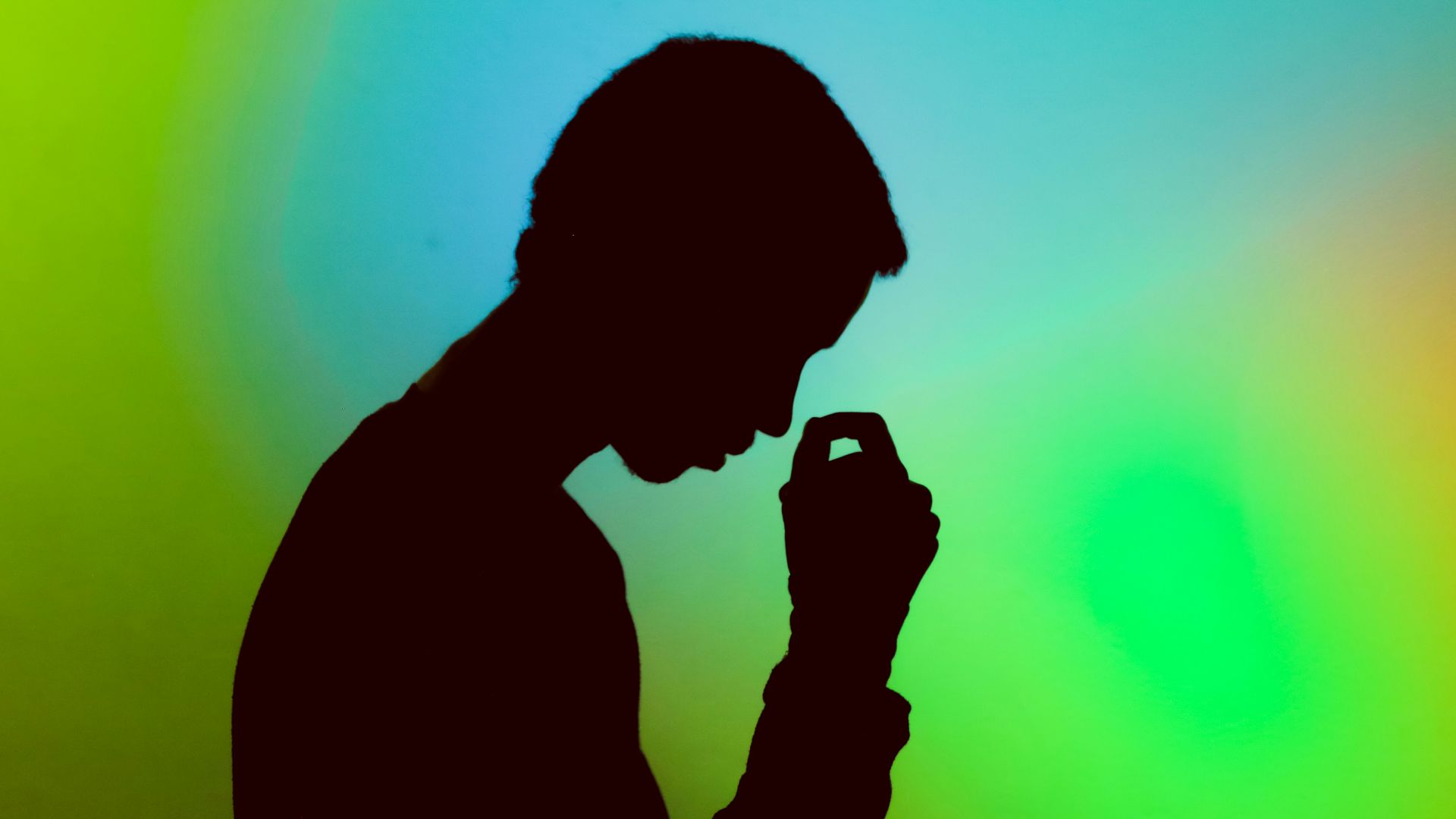 silhouette photography of man illustration