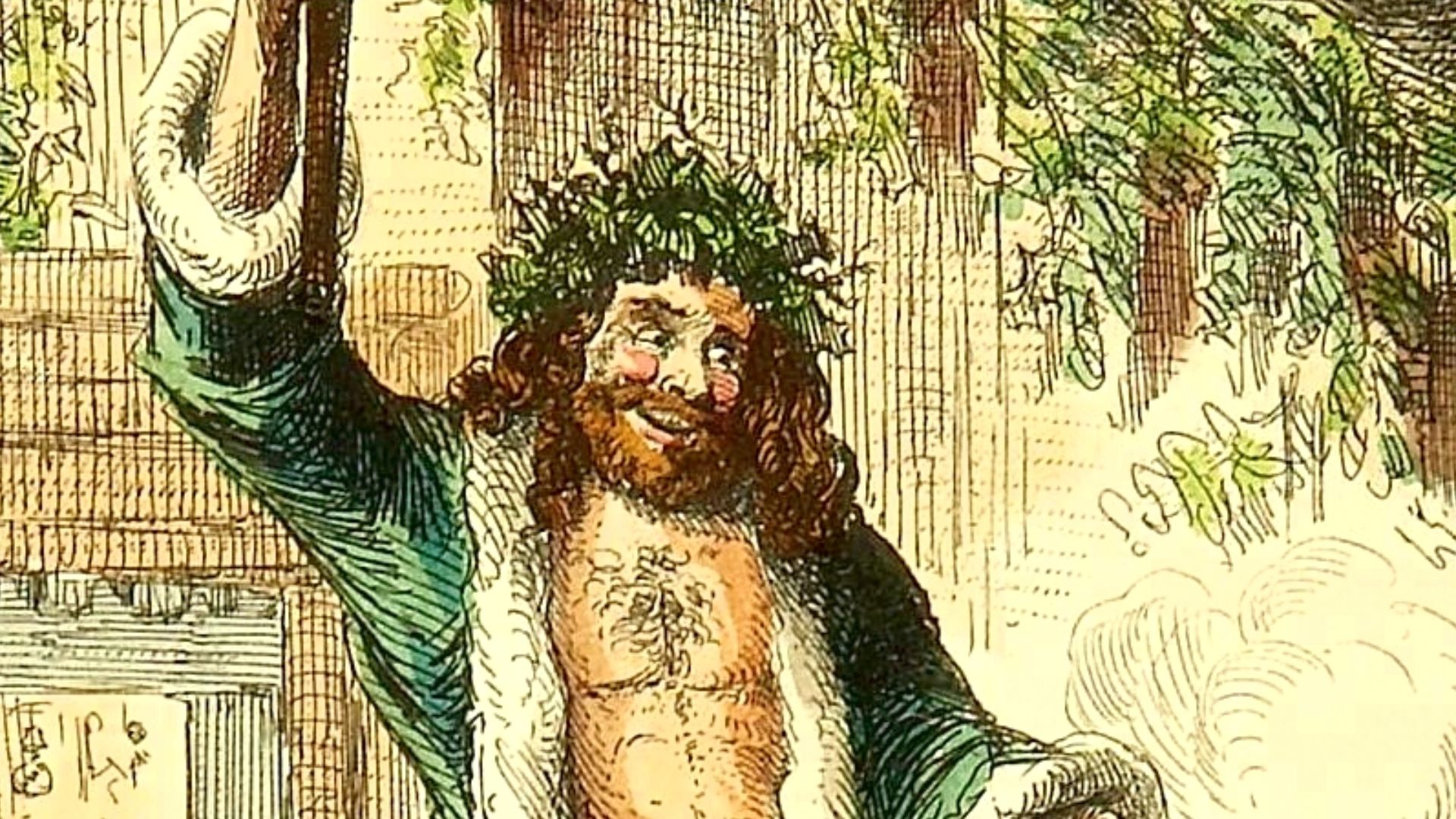 File:Ghost of Christmas Present John Leech 1843.jpg