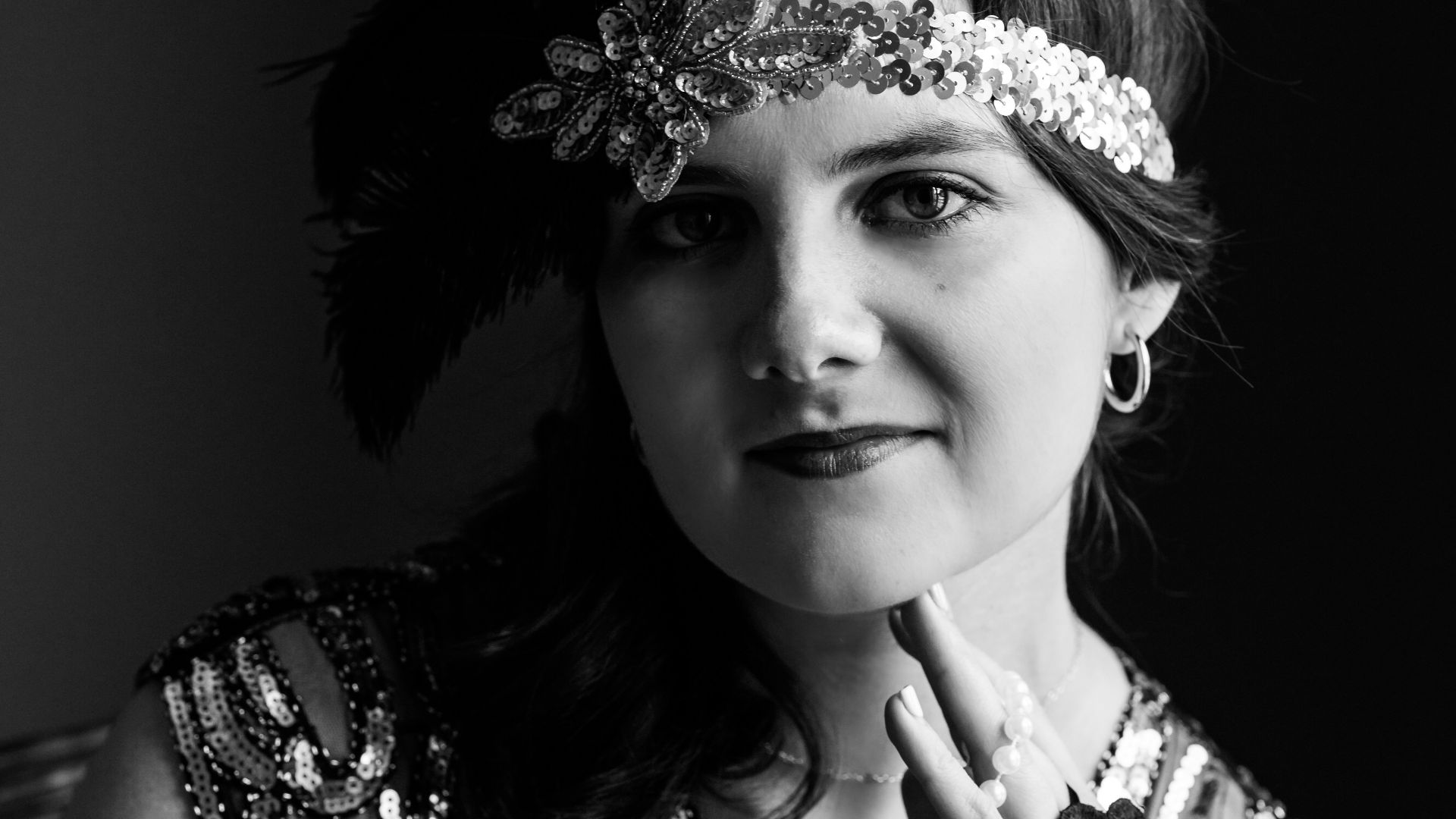 a woman with a flower crown