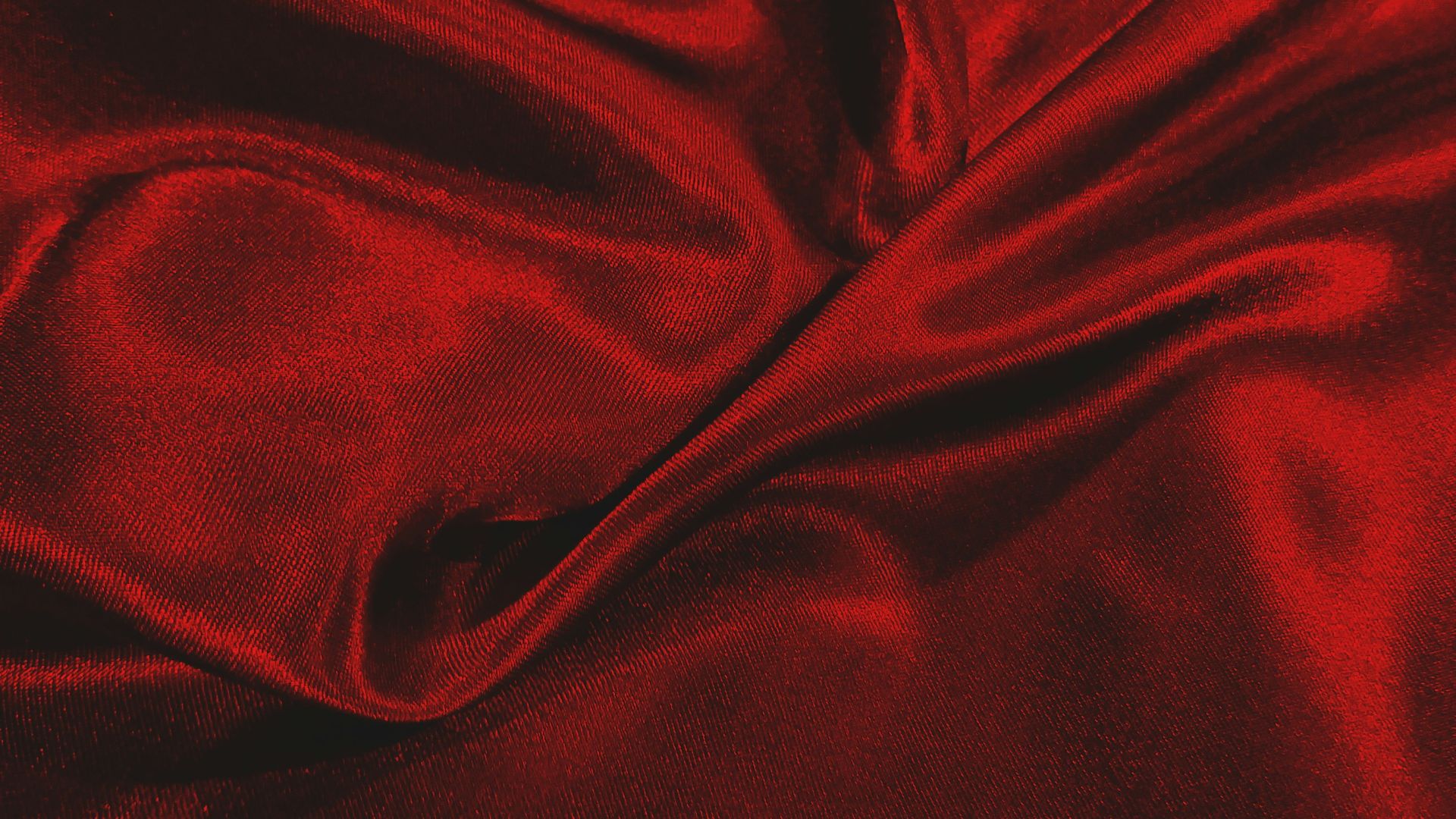 red textile