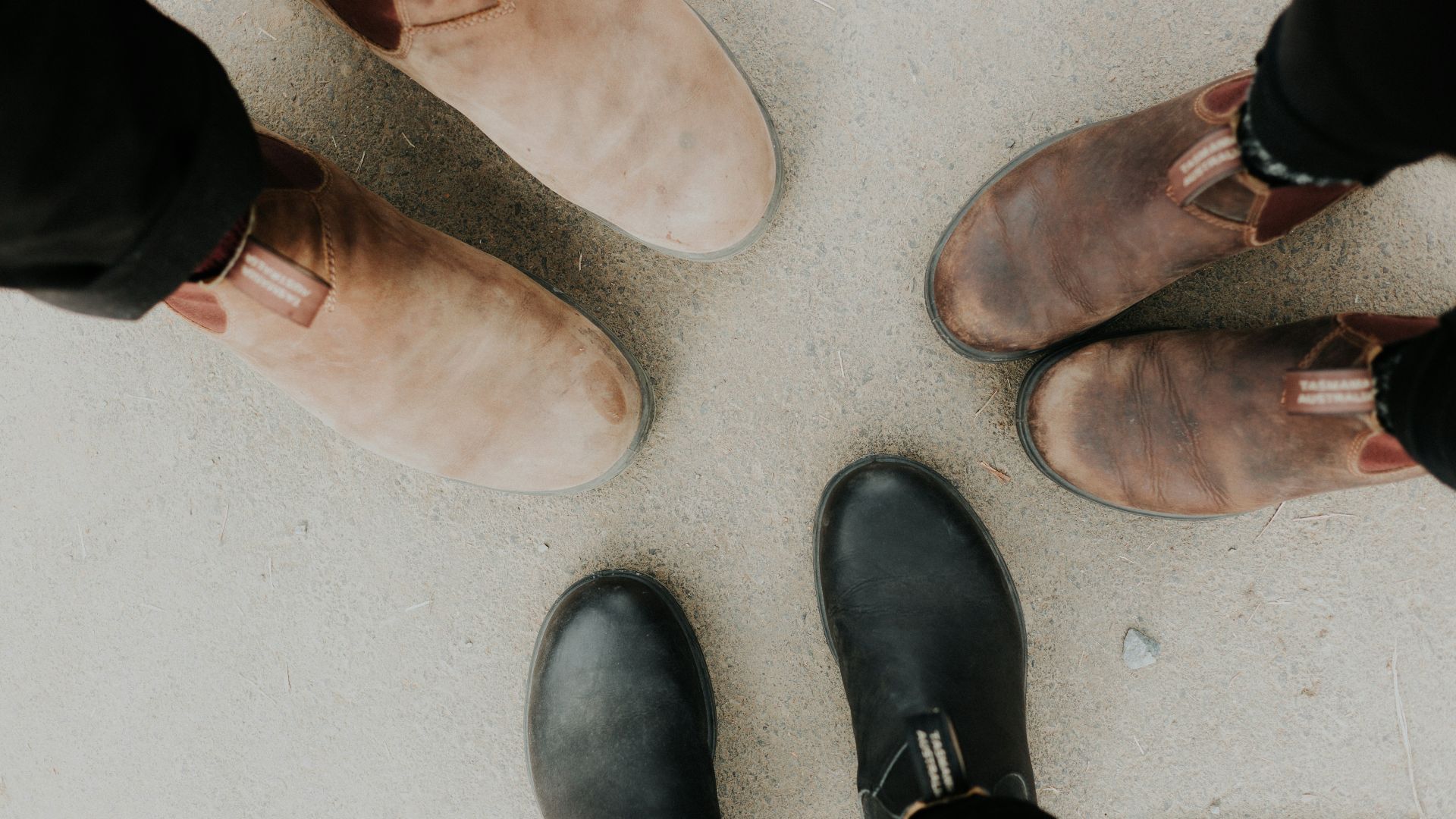 three pair of leather shoes