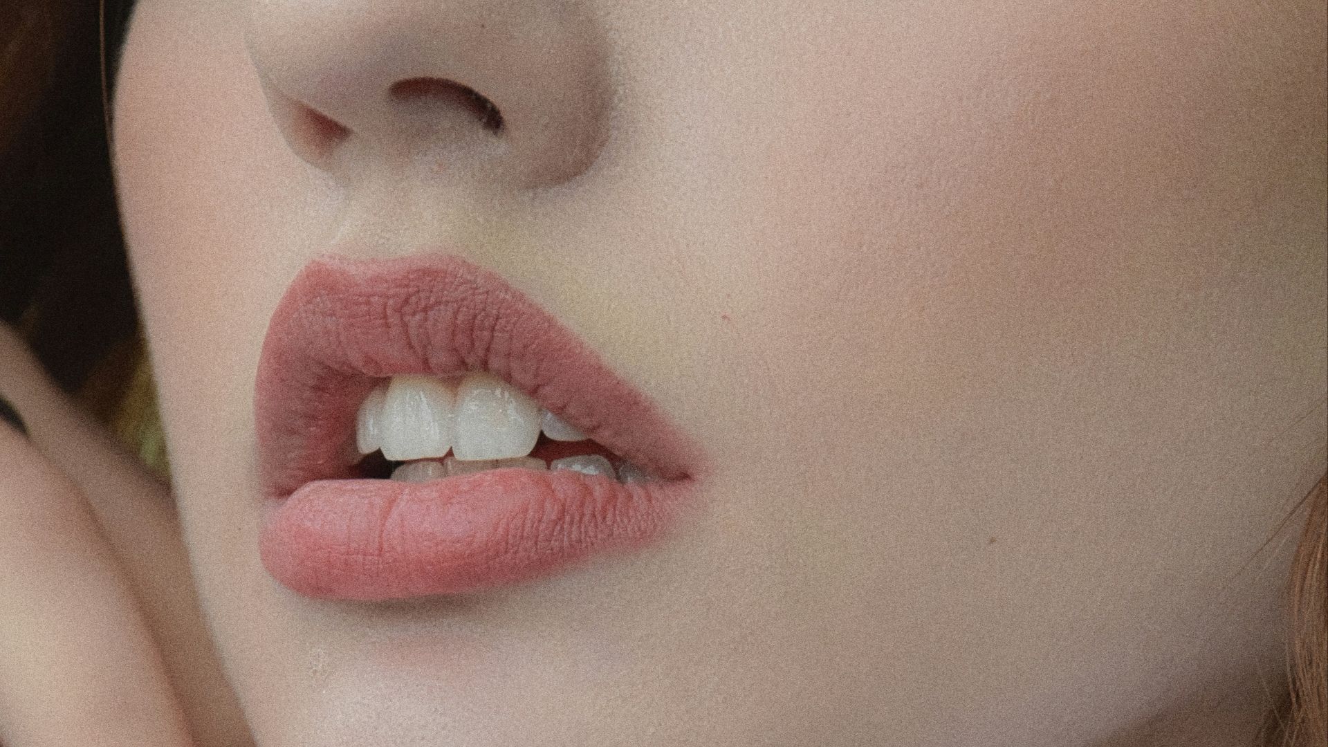 a woman with her tongue out