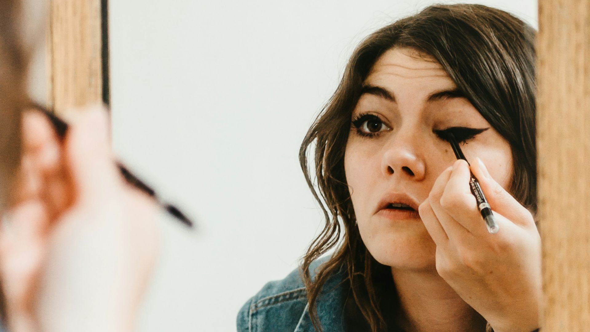 women's blue denim jacket