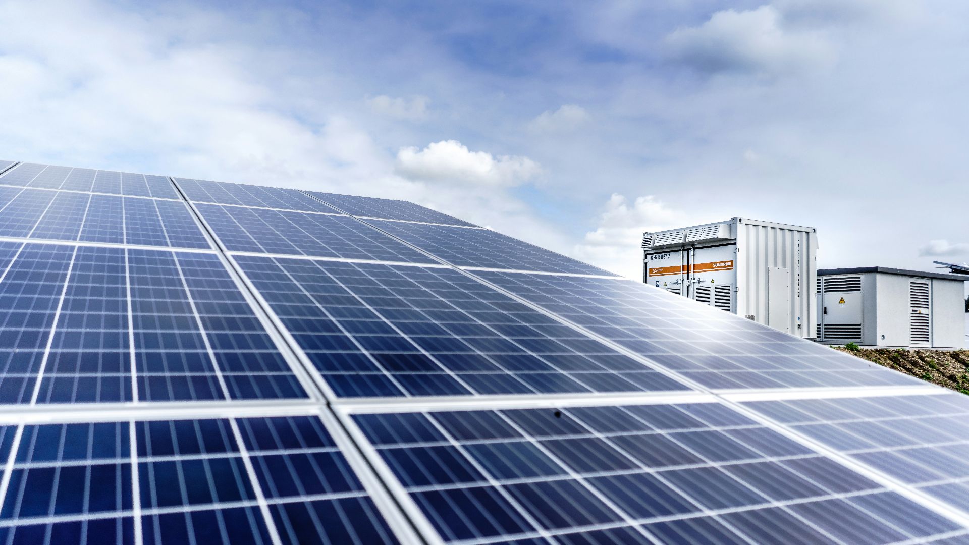 blue and white solar panels