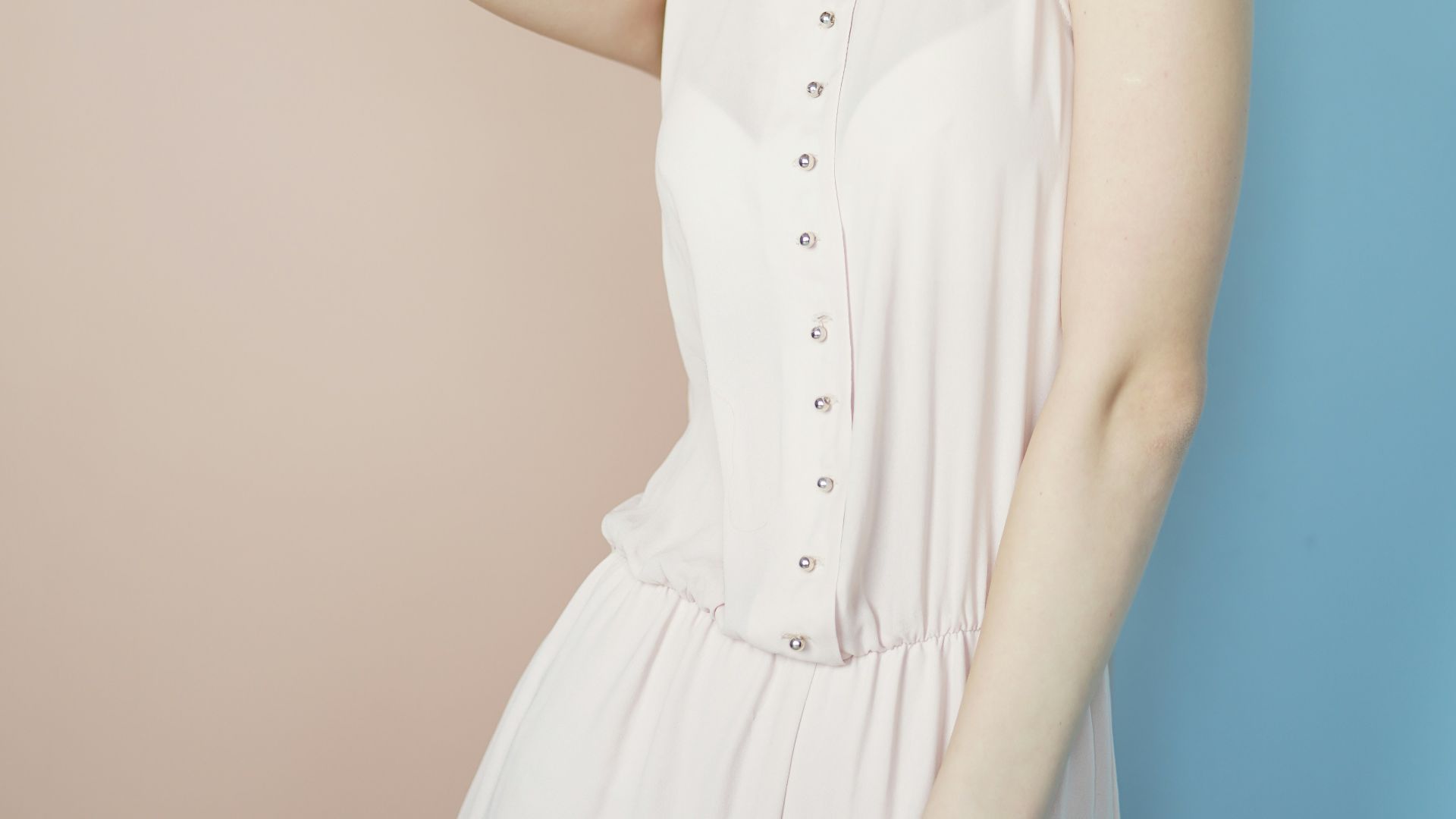 woman wearing white dress
