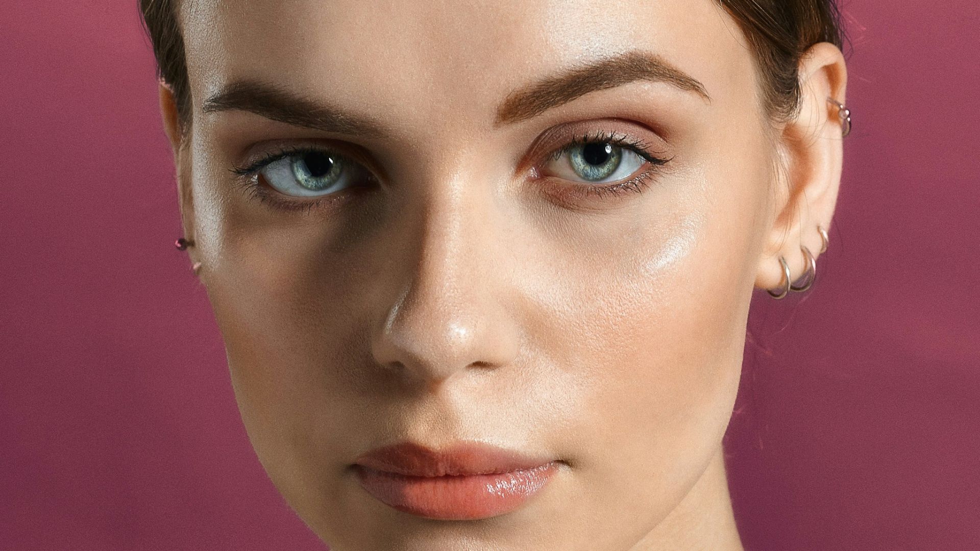 woman wearing earrings