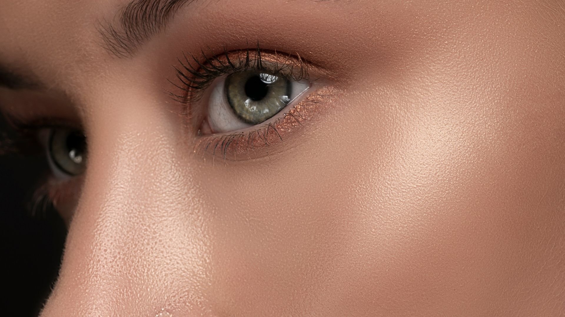 view of woman's face