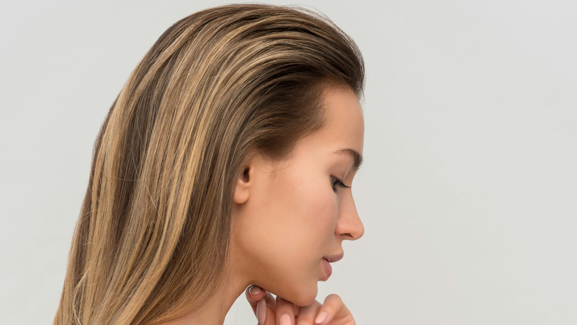 woman wearing white towel