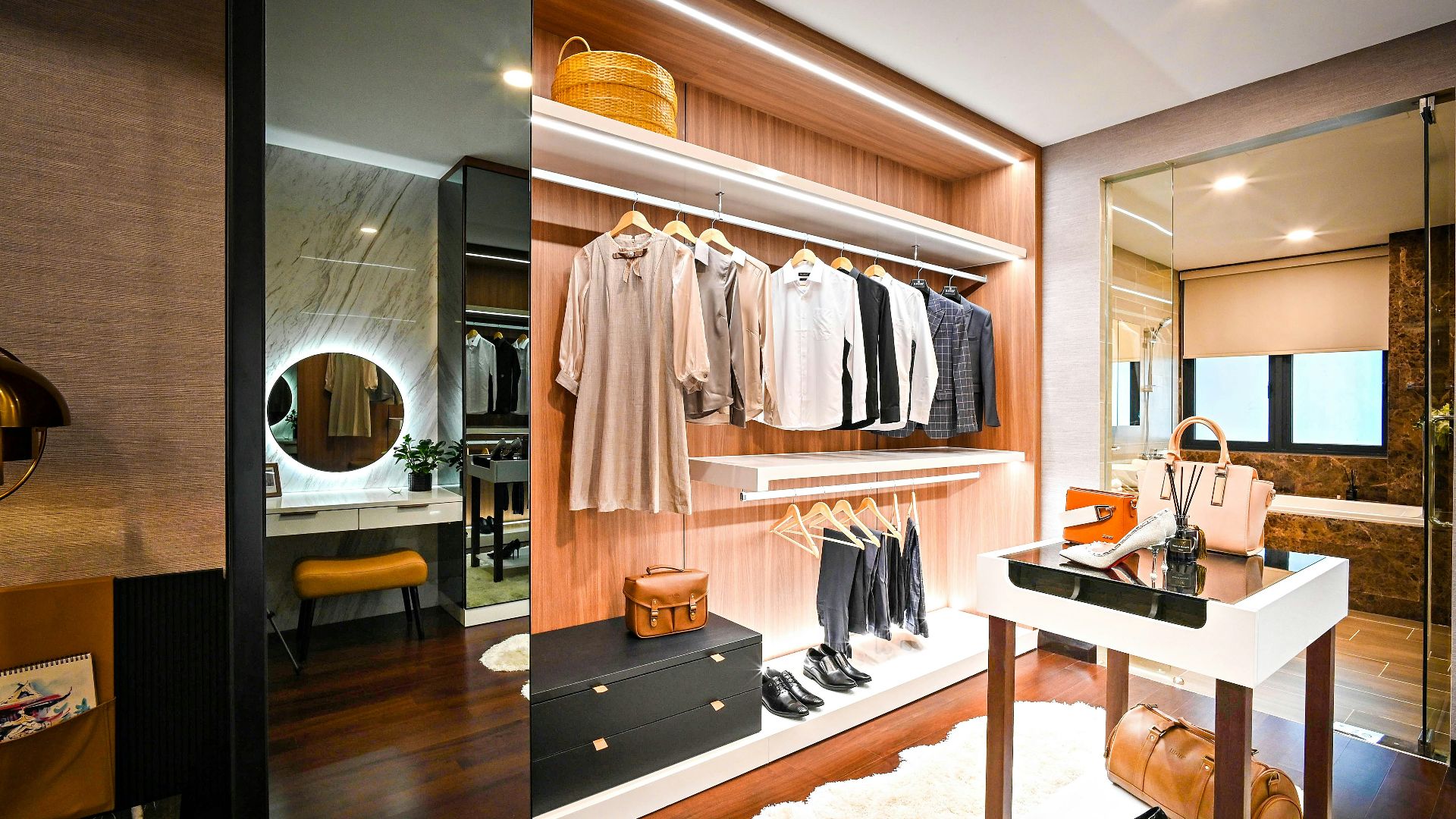 brown wooden table with chairs