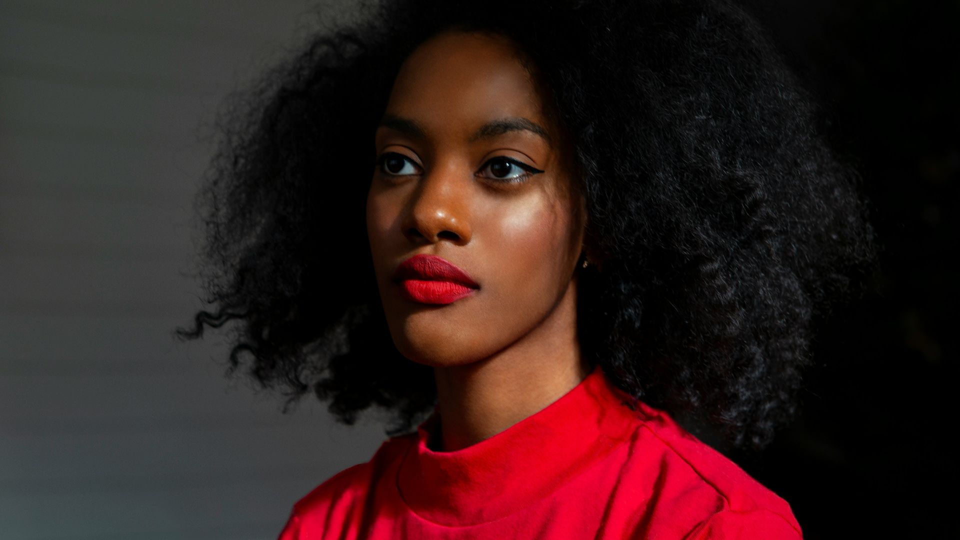 woman facing sideways