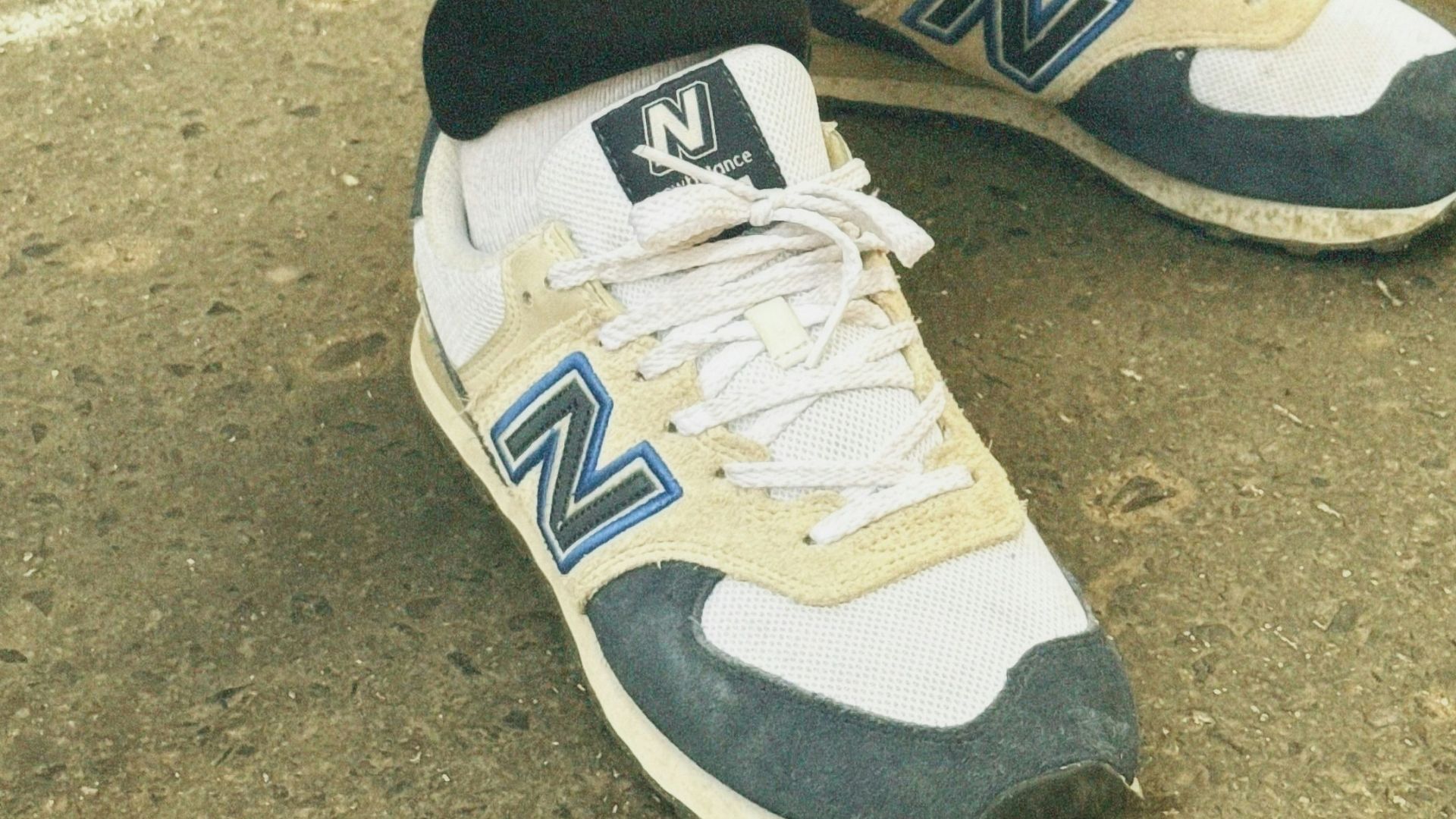 a person standing on the ground with a camera