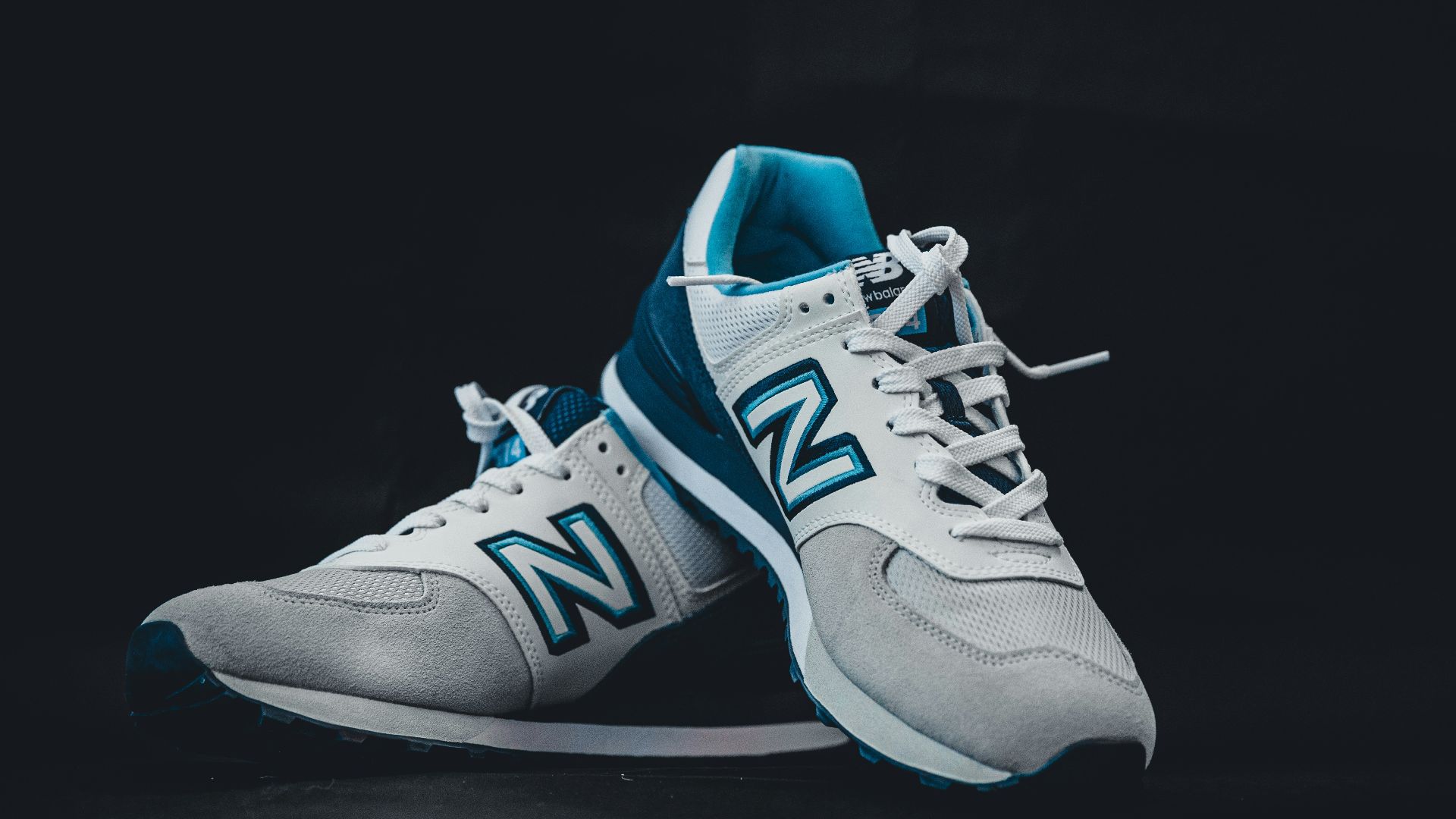 white and black nike athletic shoes