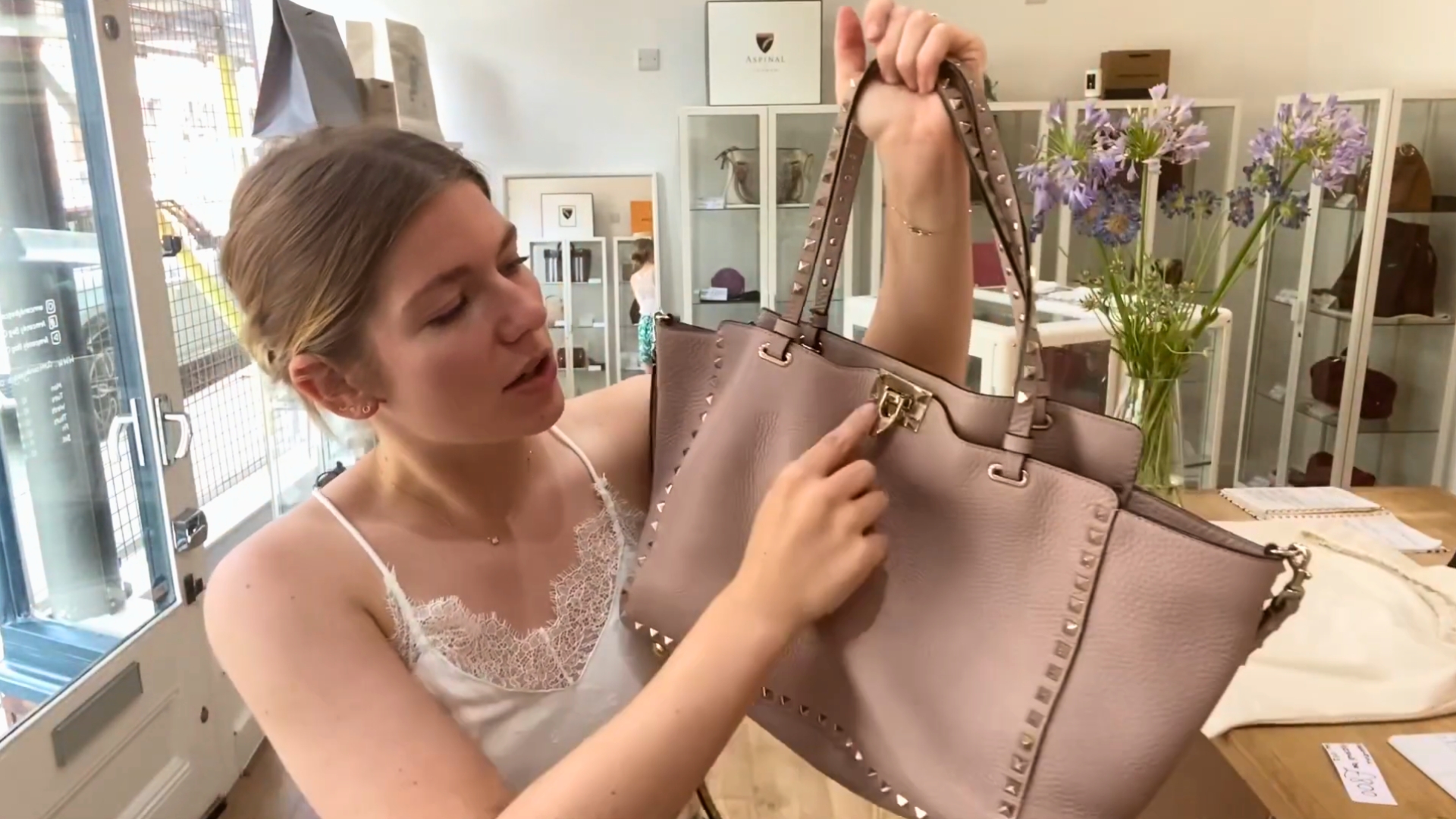 Valentino Rockstud Tote