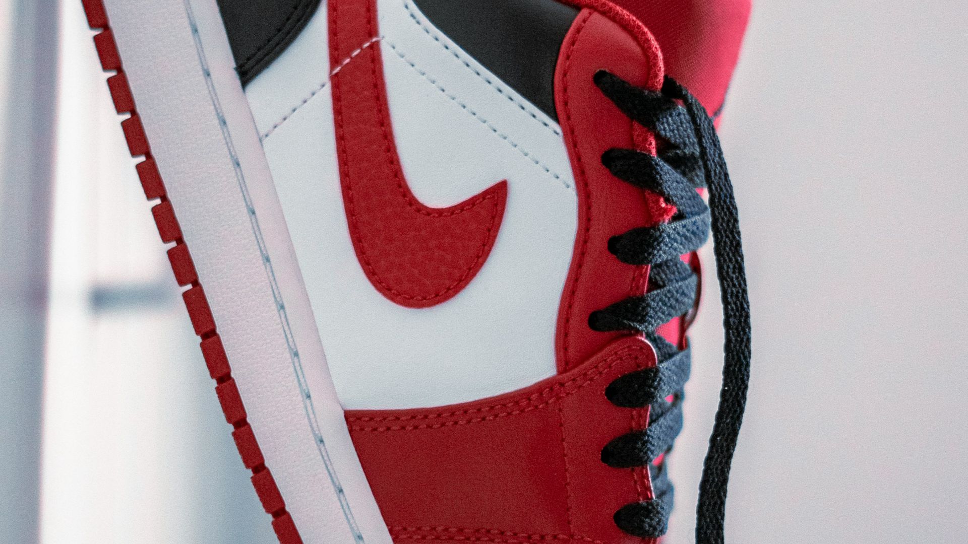 a red and white shoe