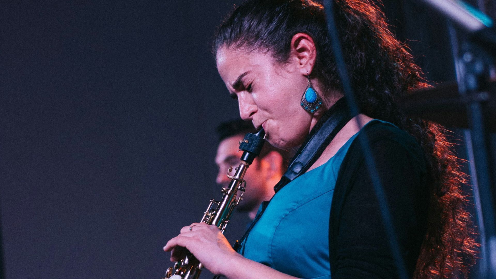 unknown celebrity playing musical instrument