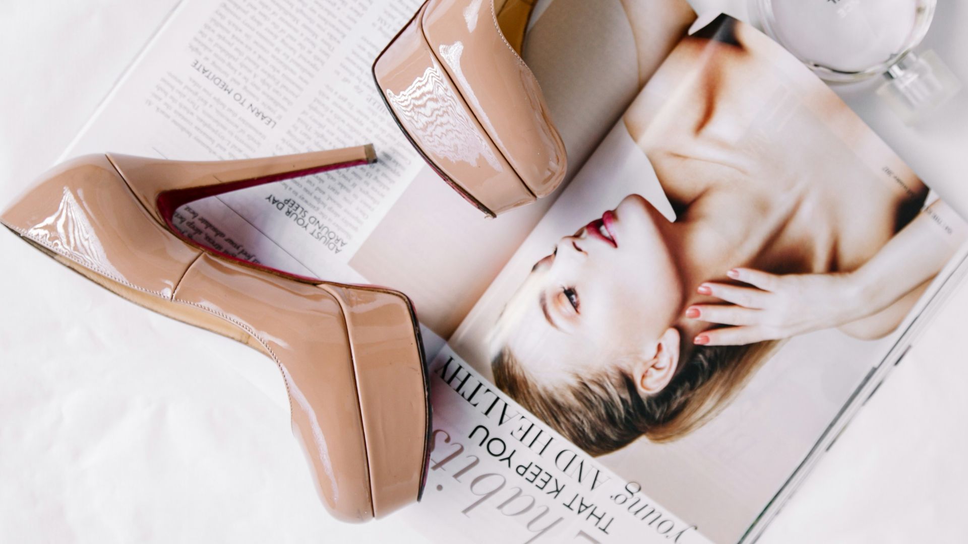 womens brown leather peep toe heeled shoes