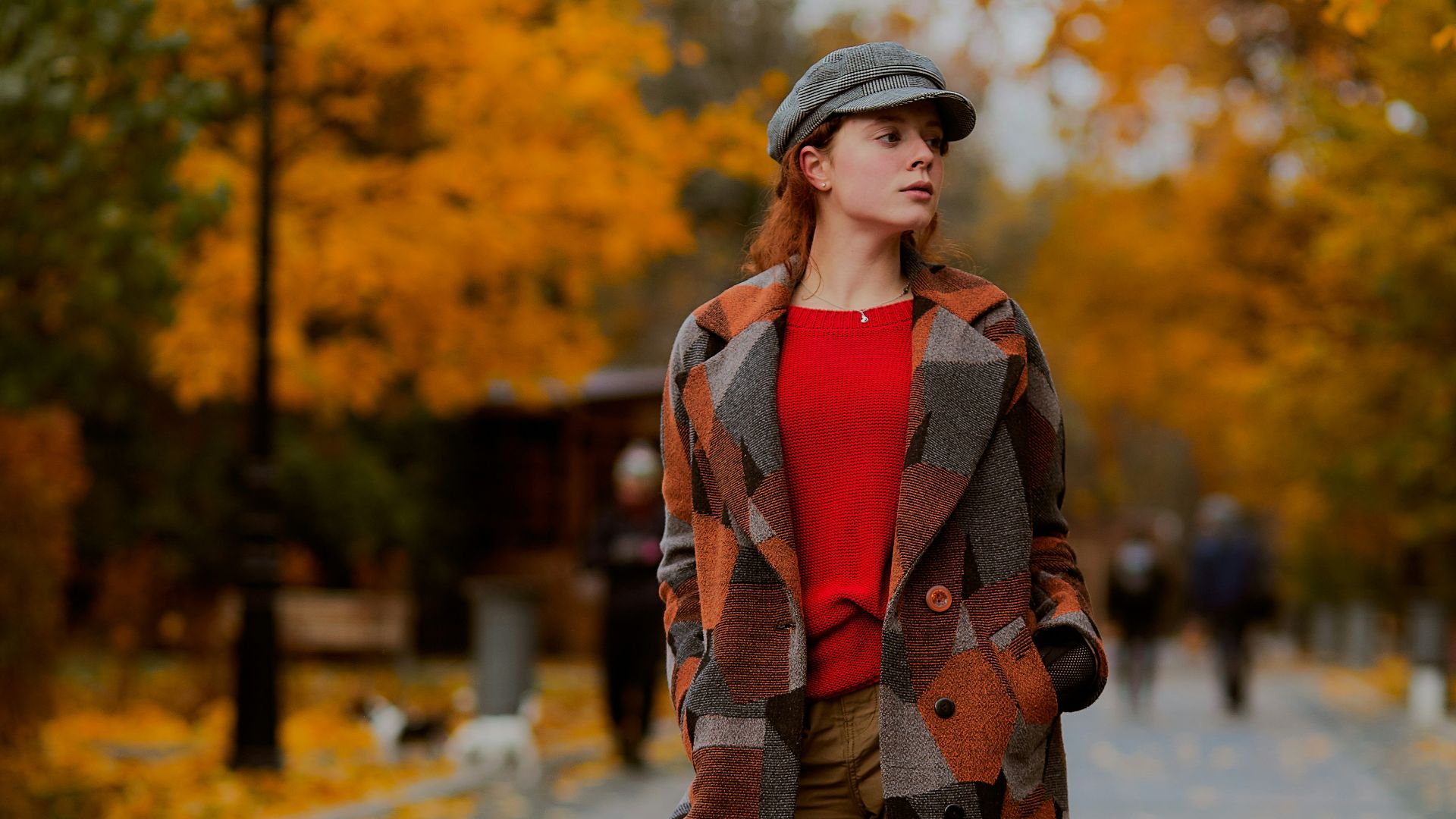 woman standing in park