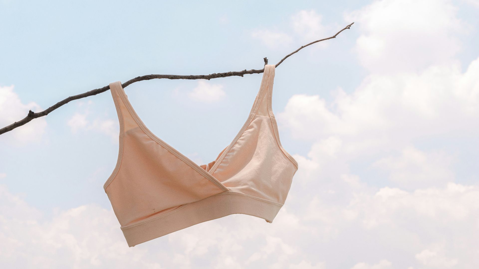 a white bag from a string