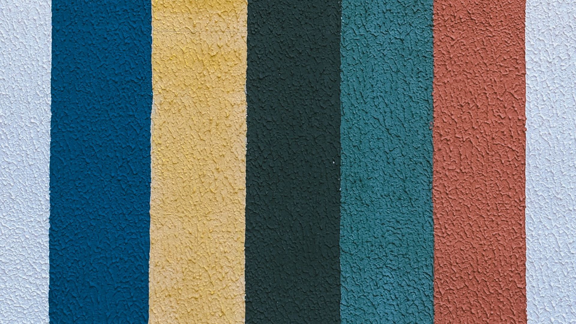 blue yellow and red striped wall decor