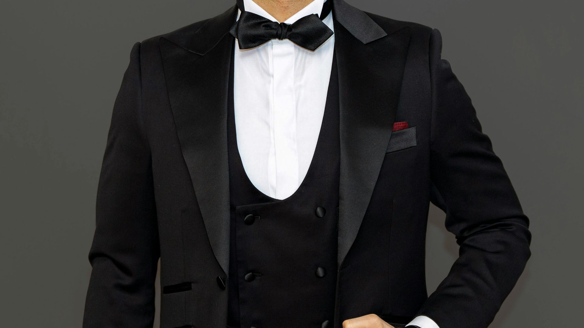 man in black suit jacket and black dress pants