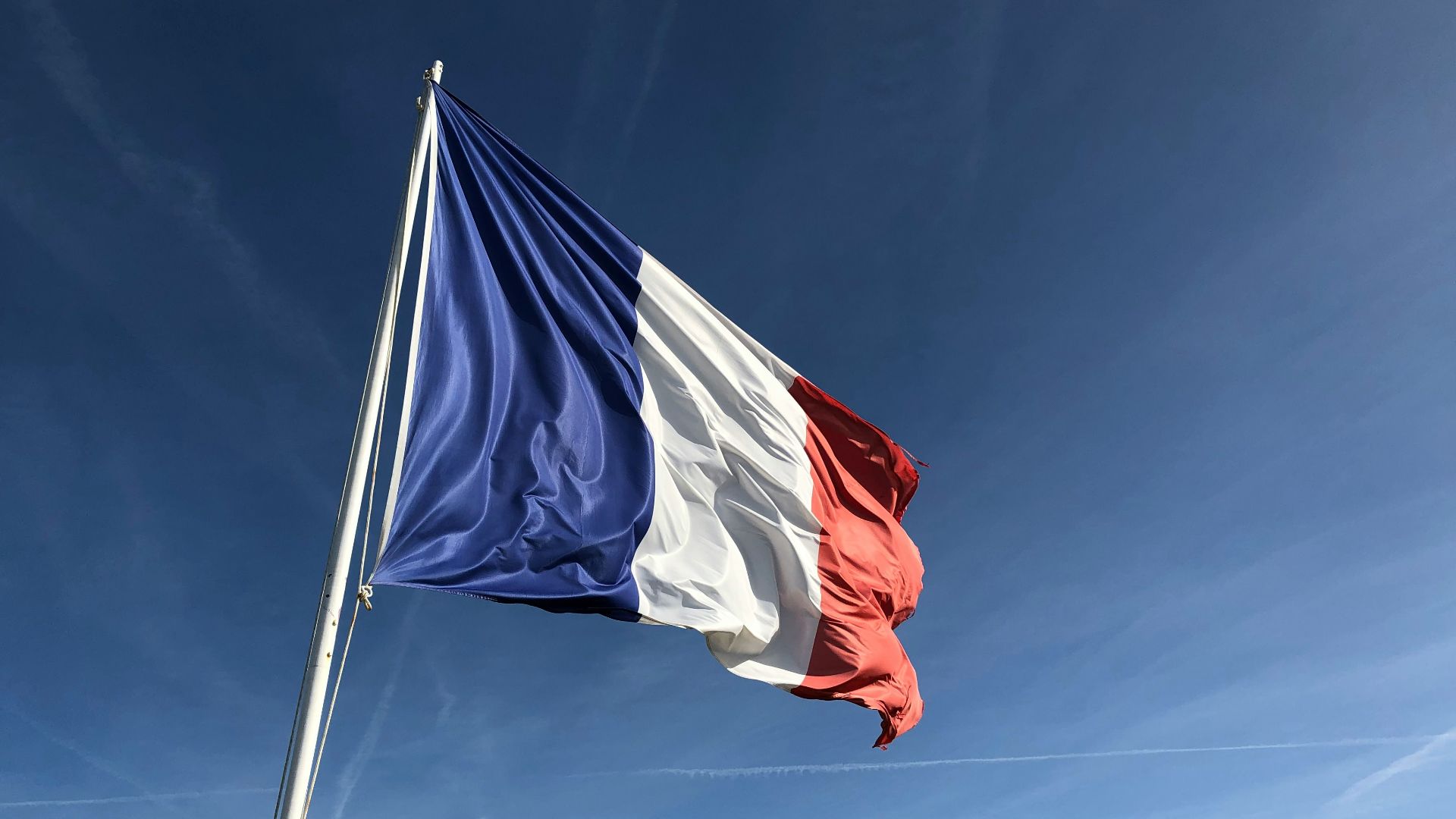 Yugoslavia flag under blue sky