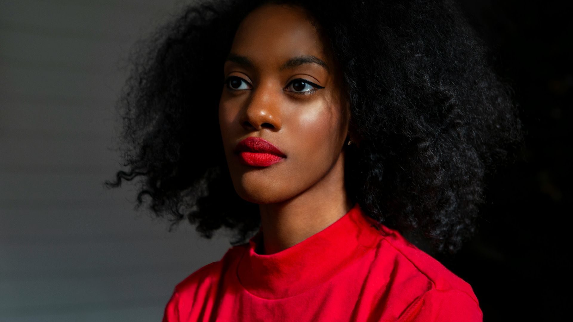 woman facing sideways